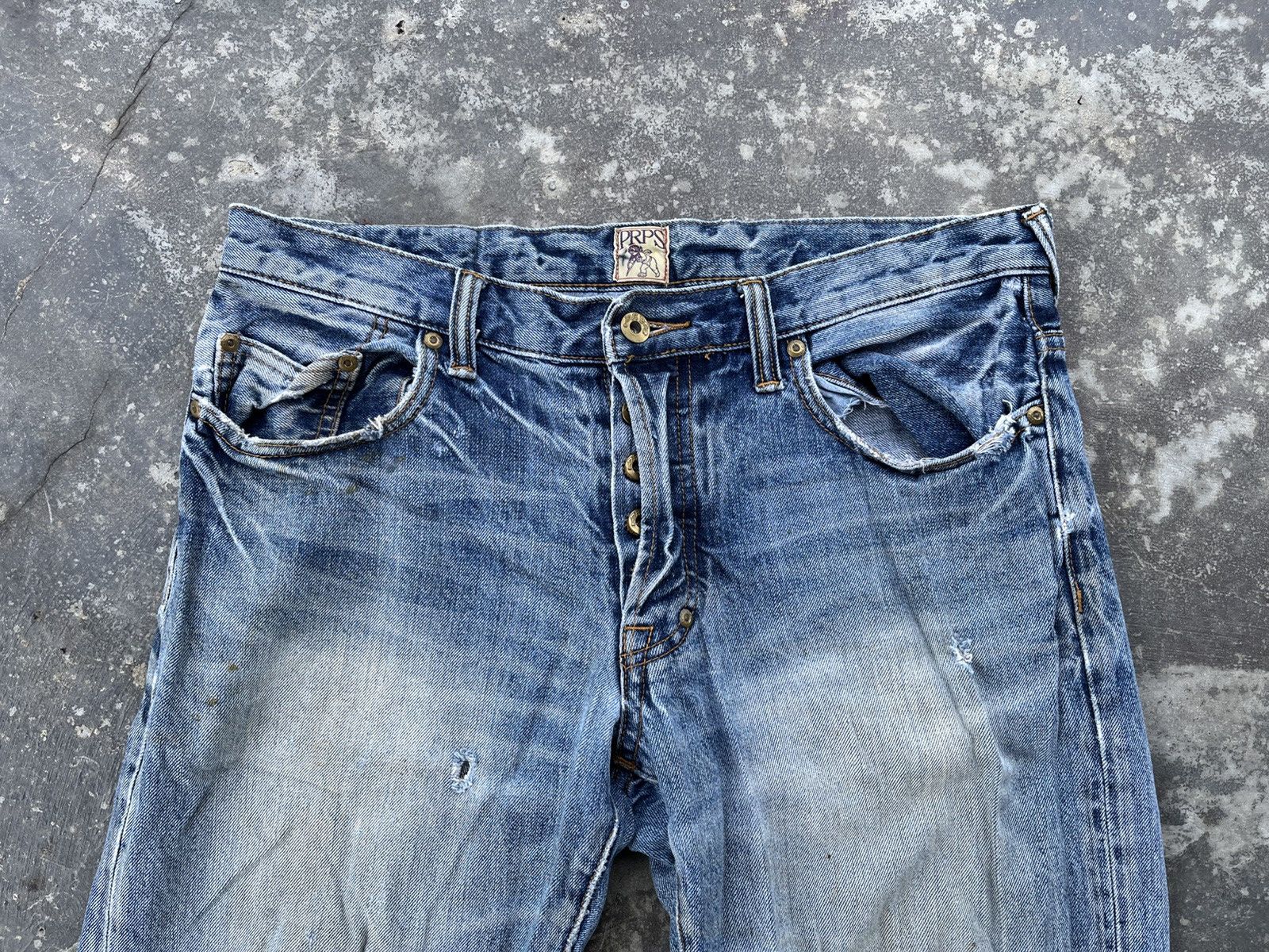 Prps × Vintage Prps Trashed Denim Size US 34 / EU 50 - 5 Thumbnail