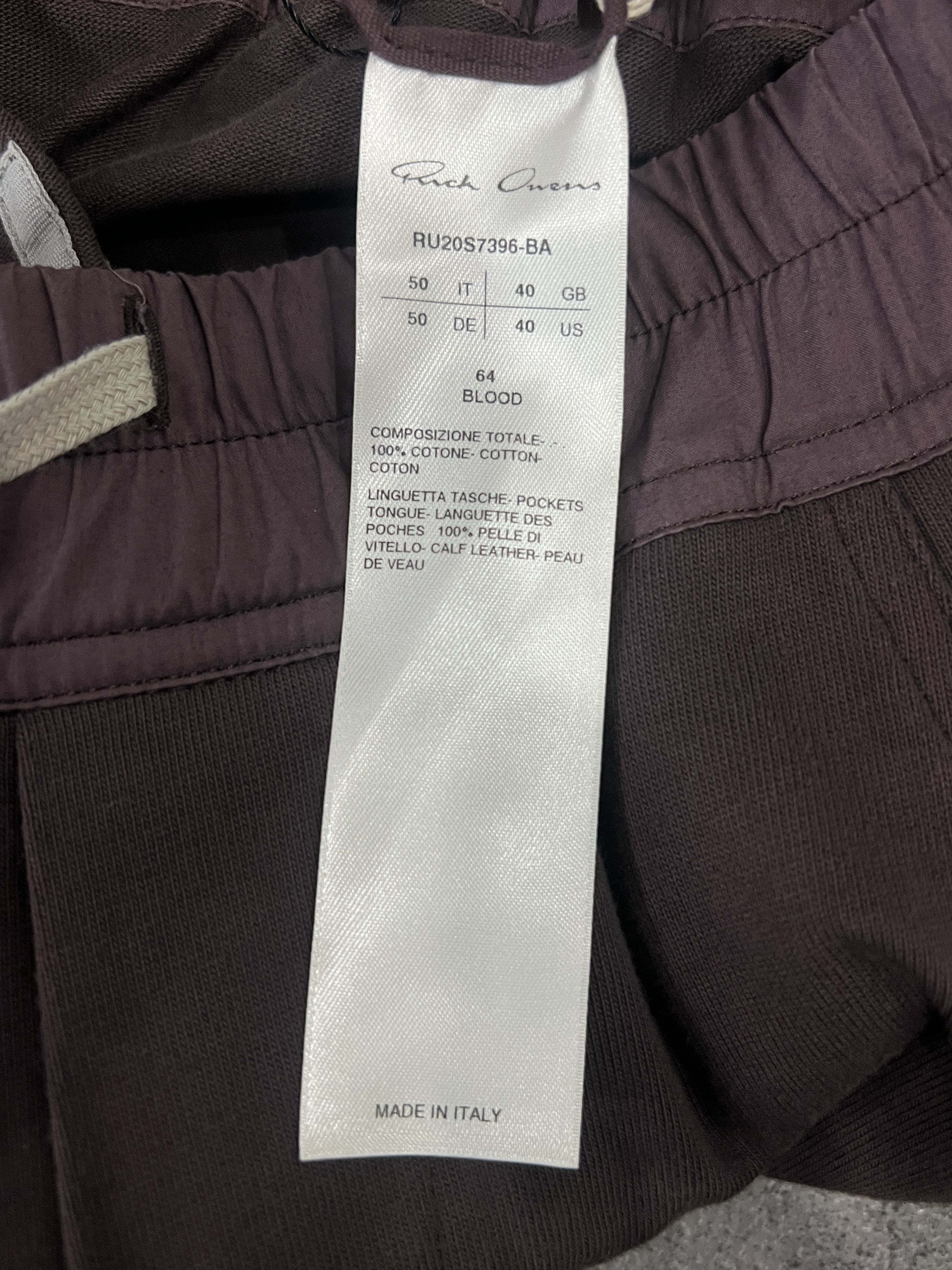 Rick Owens Rick Owens Mainline Bauhaus Cargo Joggers Blood Size US 40 / EU 56 - 10 Thumbnail