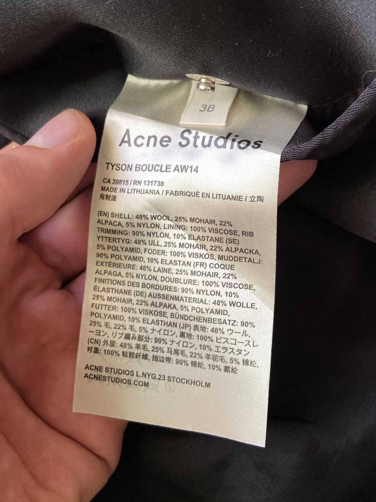 Acne Studios Acne Studios MA1 Wool Bomber 38 Size M / US 6-8 / IT 42-44 - 5 Thumbnail