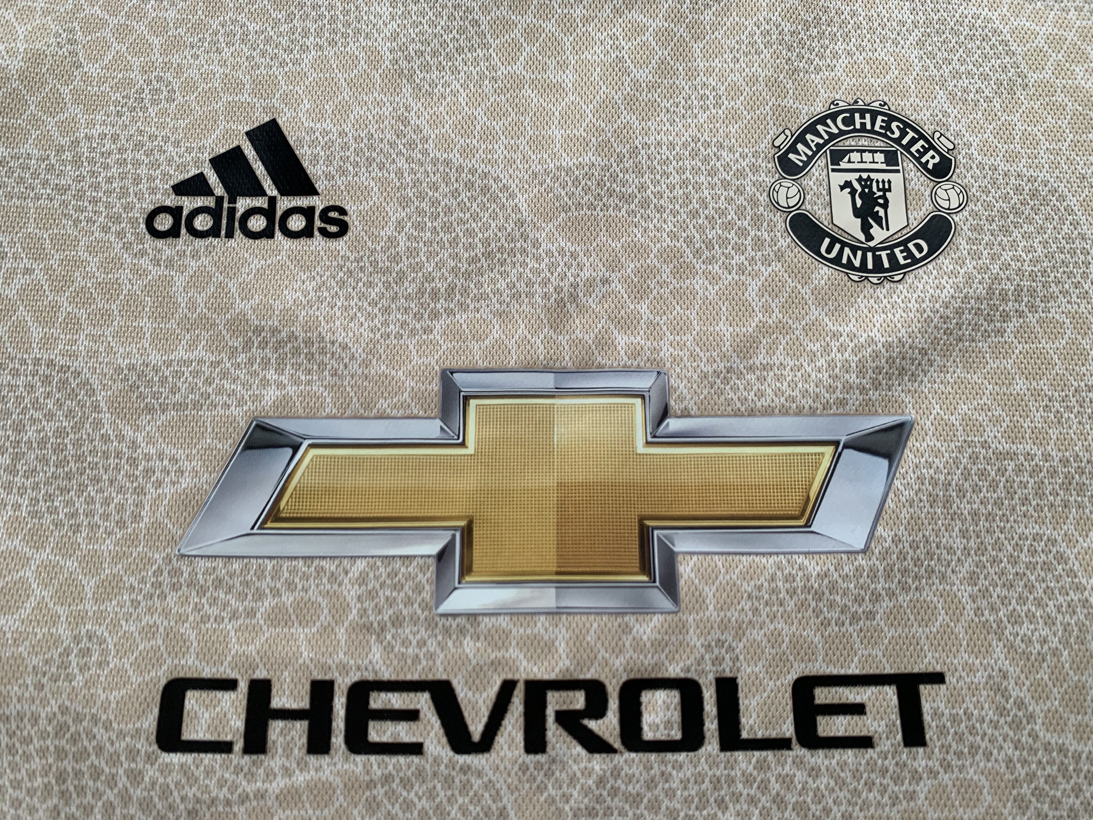 Adidas Adidas Manchester United Kids Beige Away Shirt 2019 Size US XXS / EU 40 - 5 Thumbnail