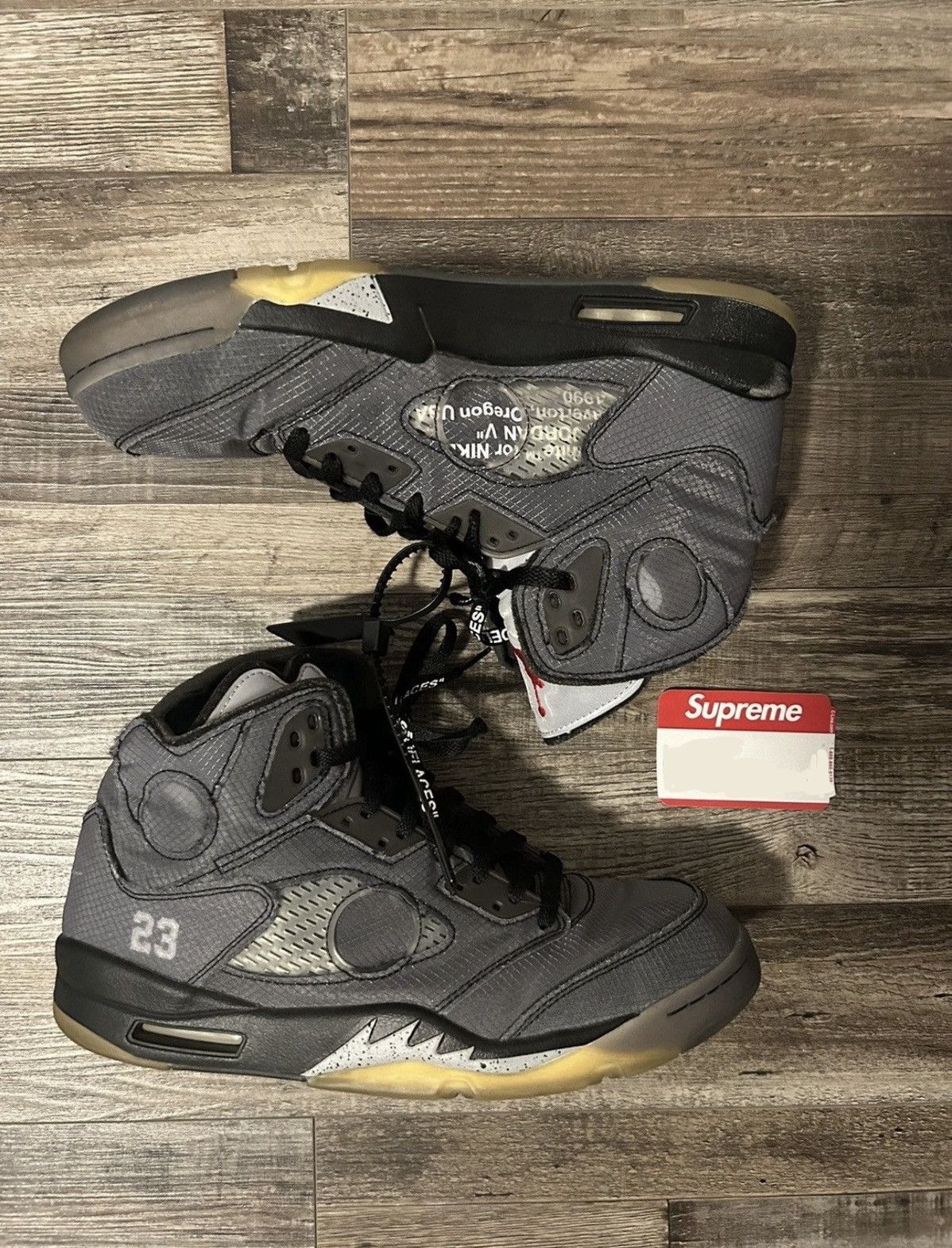 Jordan Brand Off White Jordan 5 Size 11.5 Size US 11.5 / EU 44-45 - 1 Thumbnail