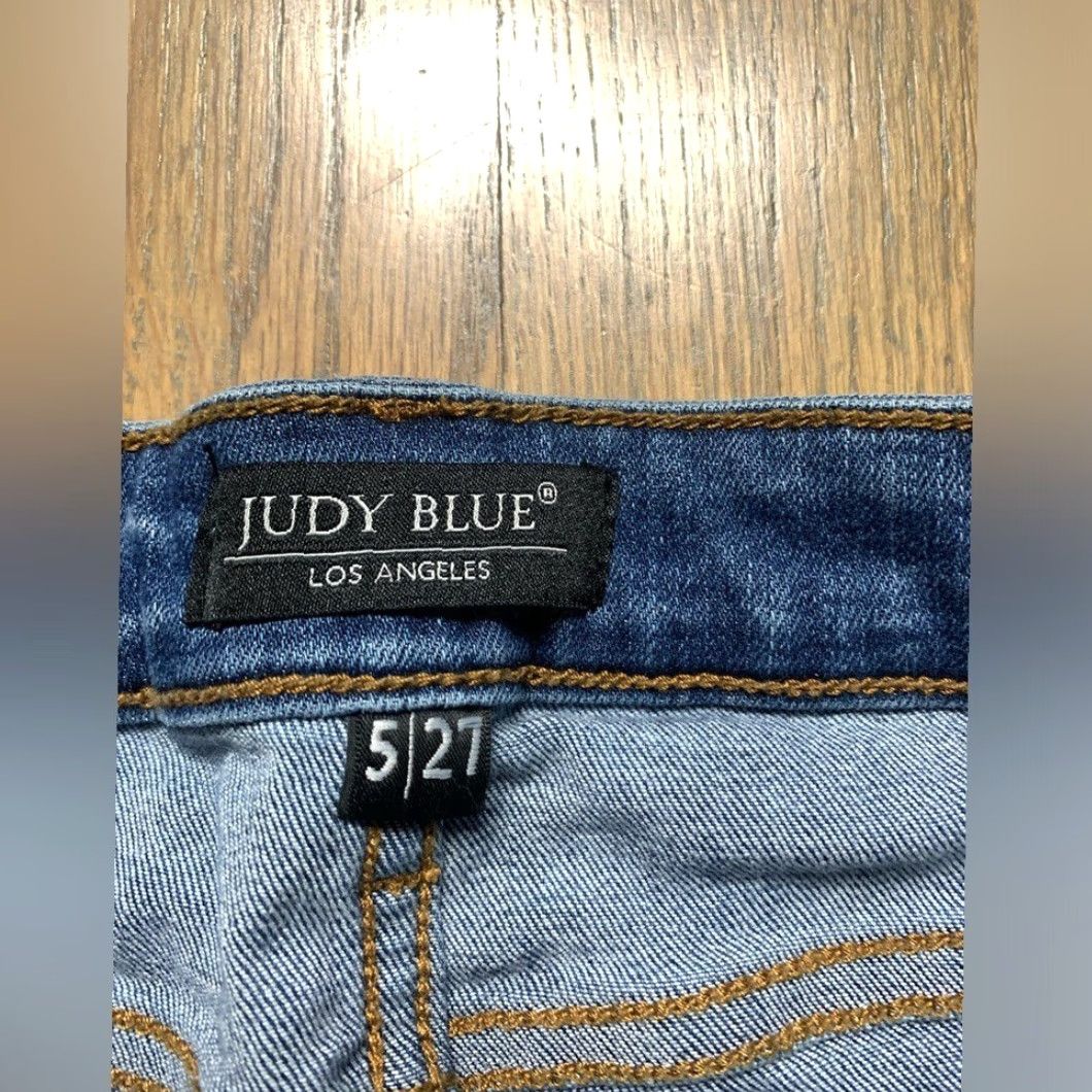 Vintage Judy Blue Bootcut Jeans Women 27 Blue Cropped Size 27" / US 4 / IT 40 - 5 Thumbnail