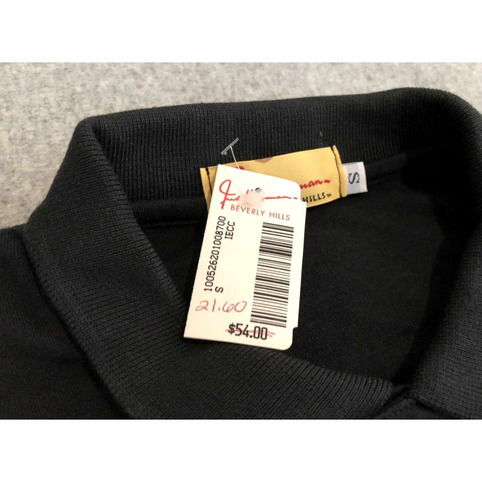 FRED VINTAGE Fred Hayman Beverly Hills Black Polo Shirt Mens Small NWT Crest Logo Short Sleeve Cotton/Polyester Solid 90s Size US S / EU 44-46 / 1 - 4 Thumbnail