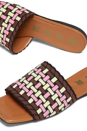 Marni o1w1db10125 Jacquard Sandals in Multicolor Size US 7 / IT 37 - 6 Thumbnail
