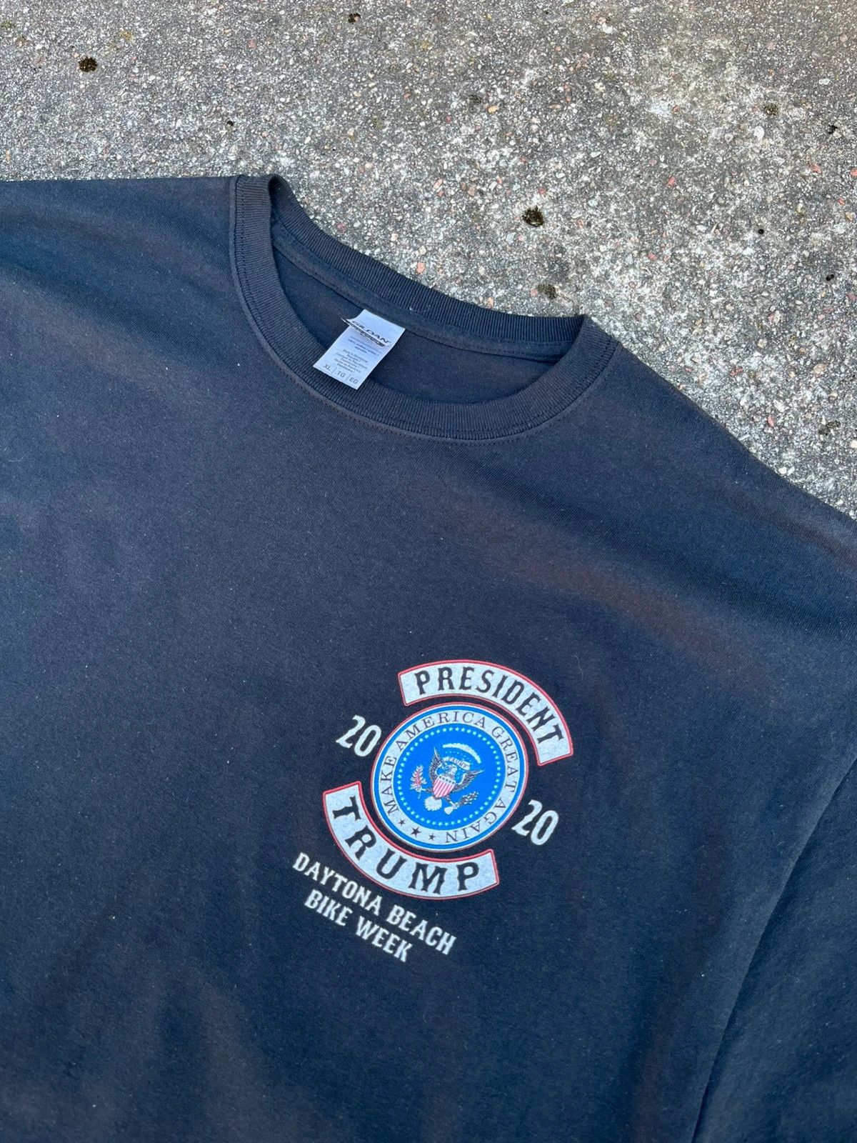 Donald Trump Black Motorcycle Donald Trump 2020 Harley Tee XL Size US XL / EU 56 / 4 - 4 Thumbnail