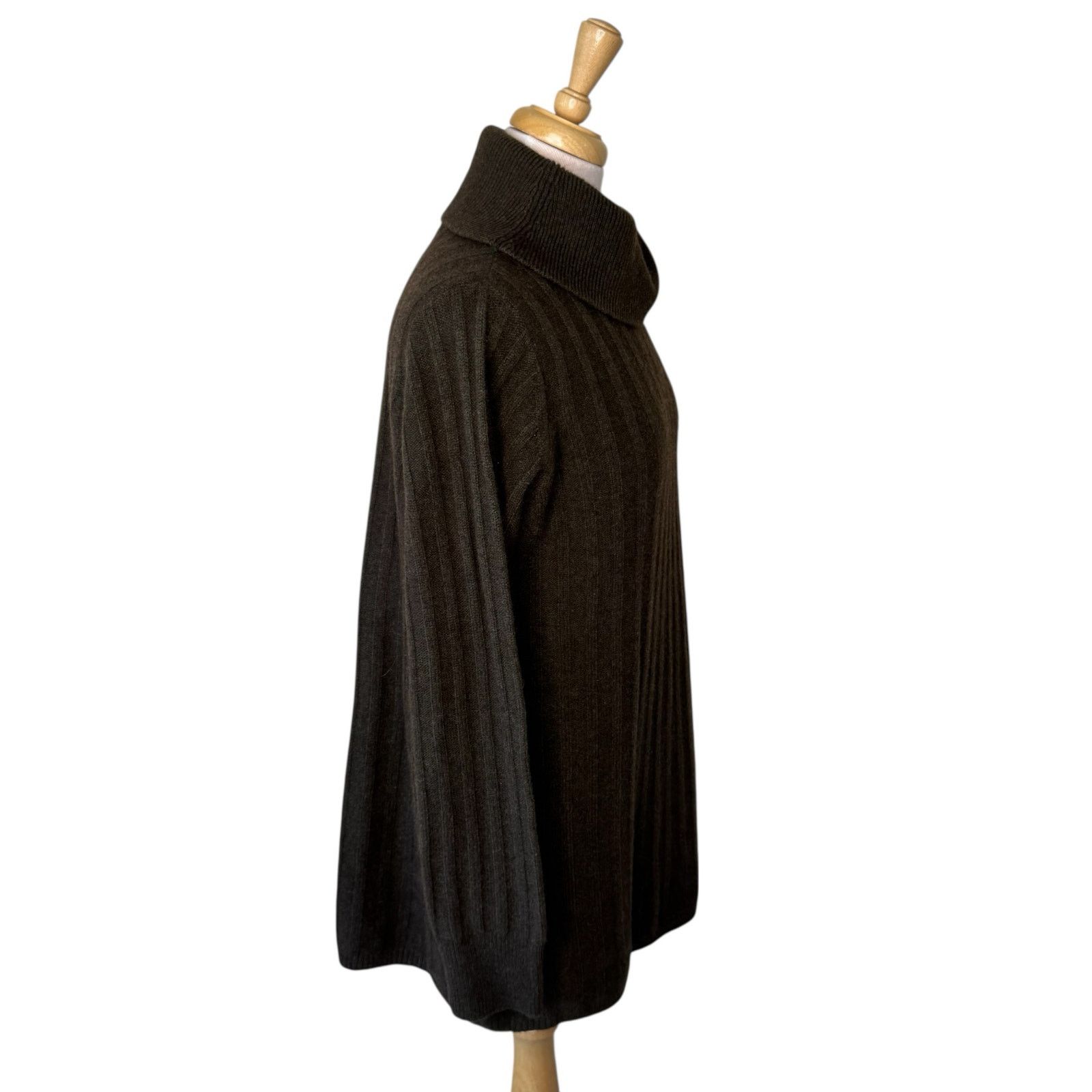 Other TWO DANES Yak & Merino Wool Ribbed Tunic Turtleneck Sweater Size S / US 4 / IT 40 - 5 Thumbnail