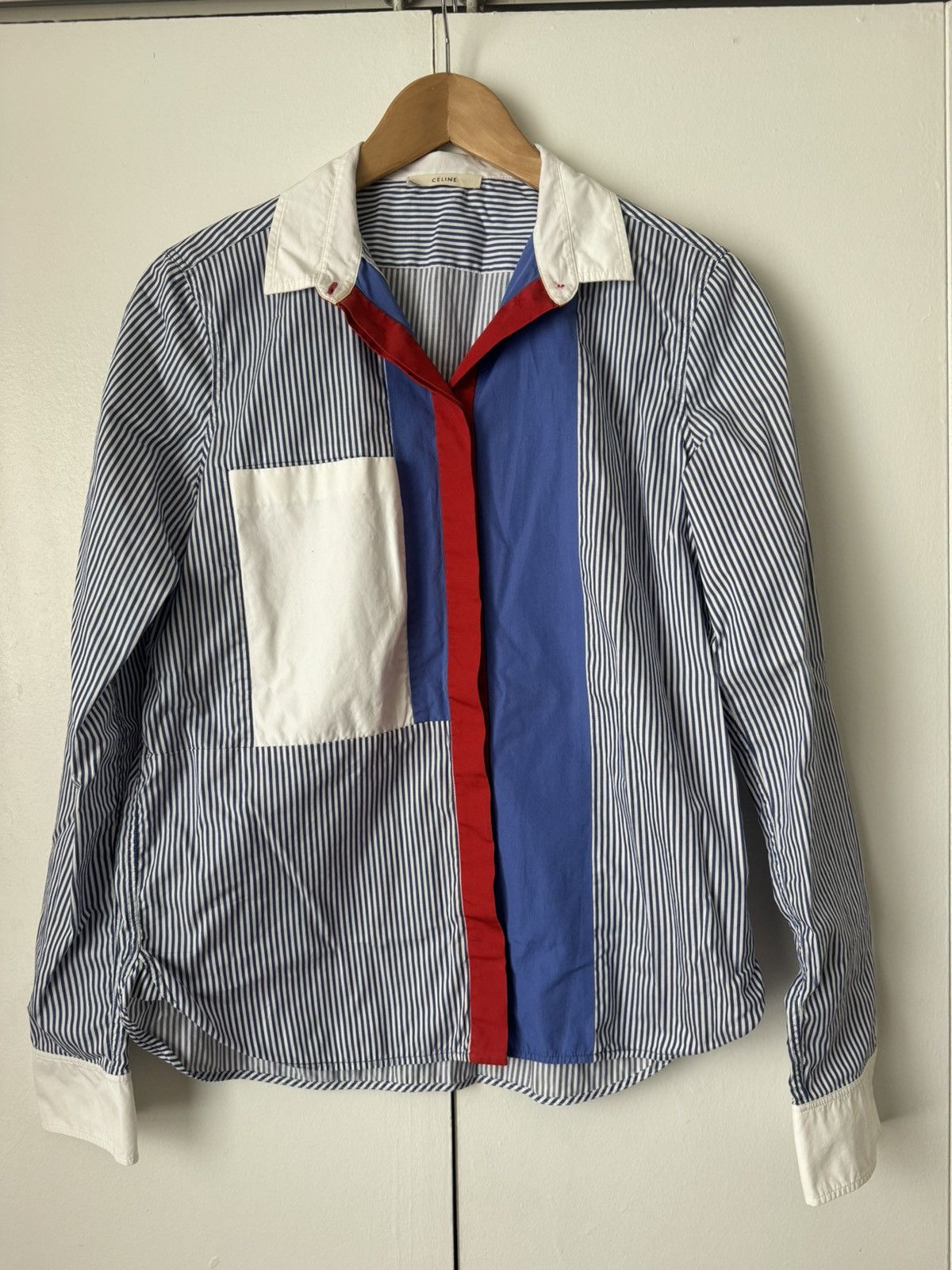 Celine Celine Colorblock Collared Shirt Size M / US 6-8 / IT 42-44 - 1 Thumbnail