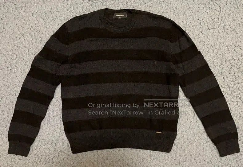 Dsquared2 Striped Wool Sweater.