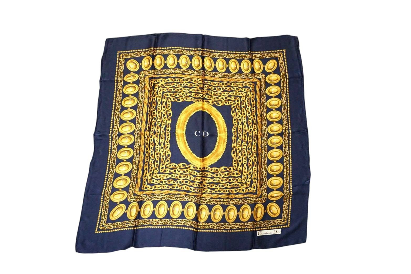 Christian Dior Monsieur Christian Dior Silk Vintages Scarf Size ONE SIZE - 8 Thumbnail