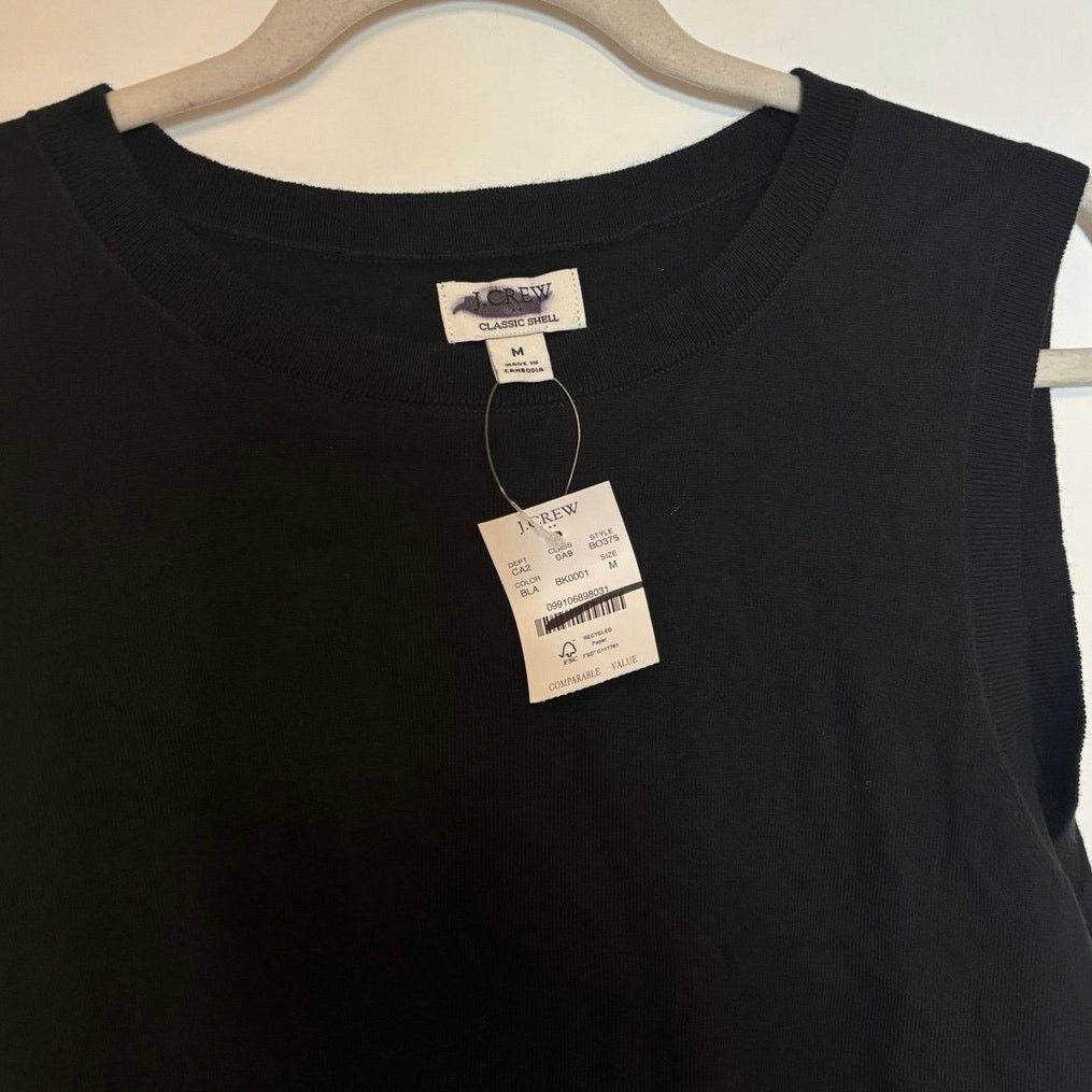 J.Crew NWT J.Crew Sweater Shell In Black Size Medium Size M / US 6-8 / IT 42-44 - 6 Thumbnail