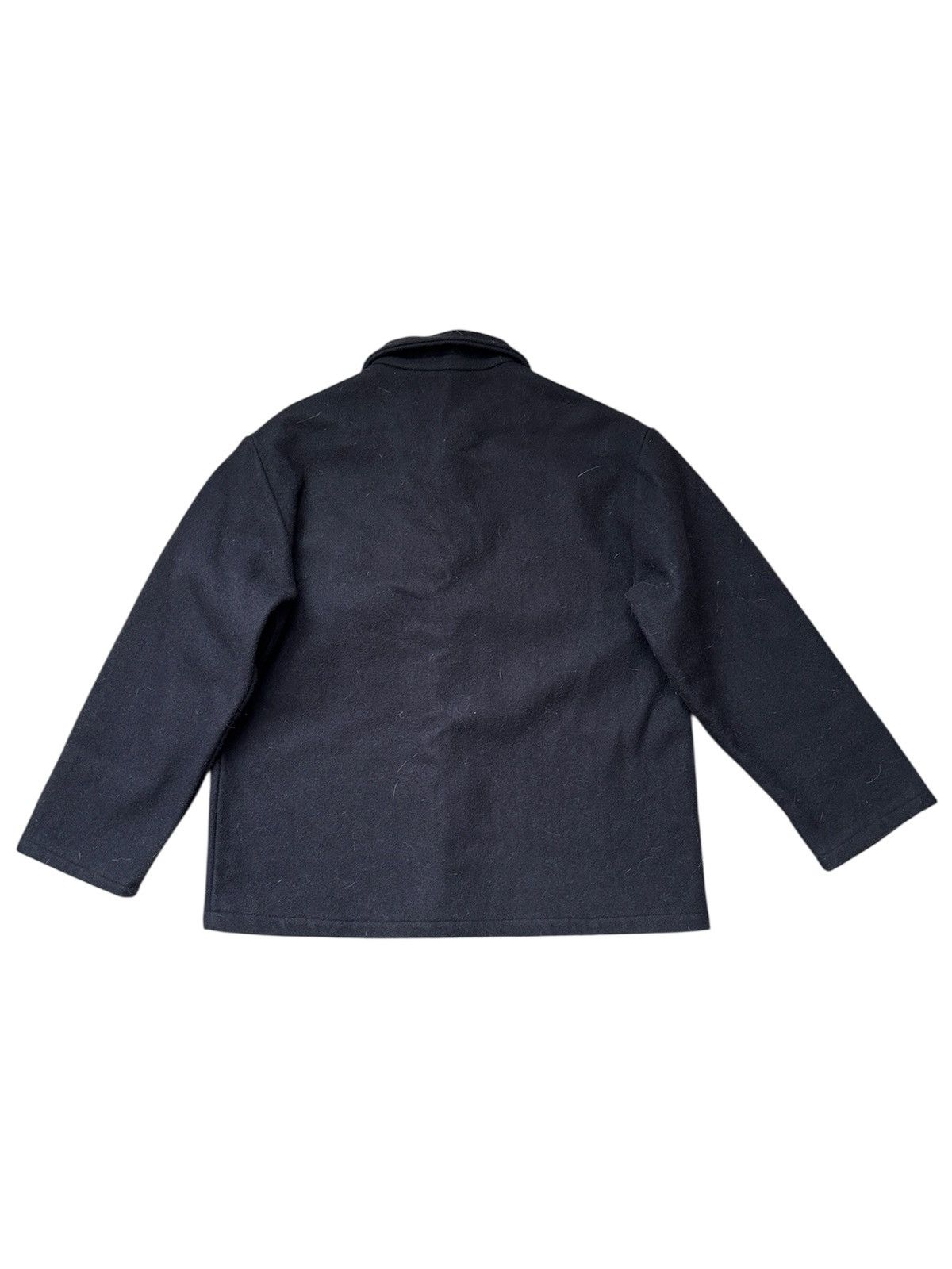 Vintage Vintage wool navy overshirt Size US M / EU 48-50 / 2 - 2 Thumbnail