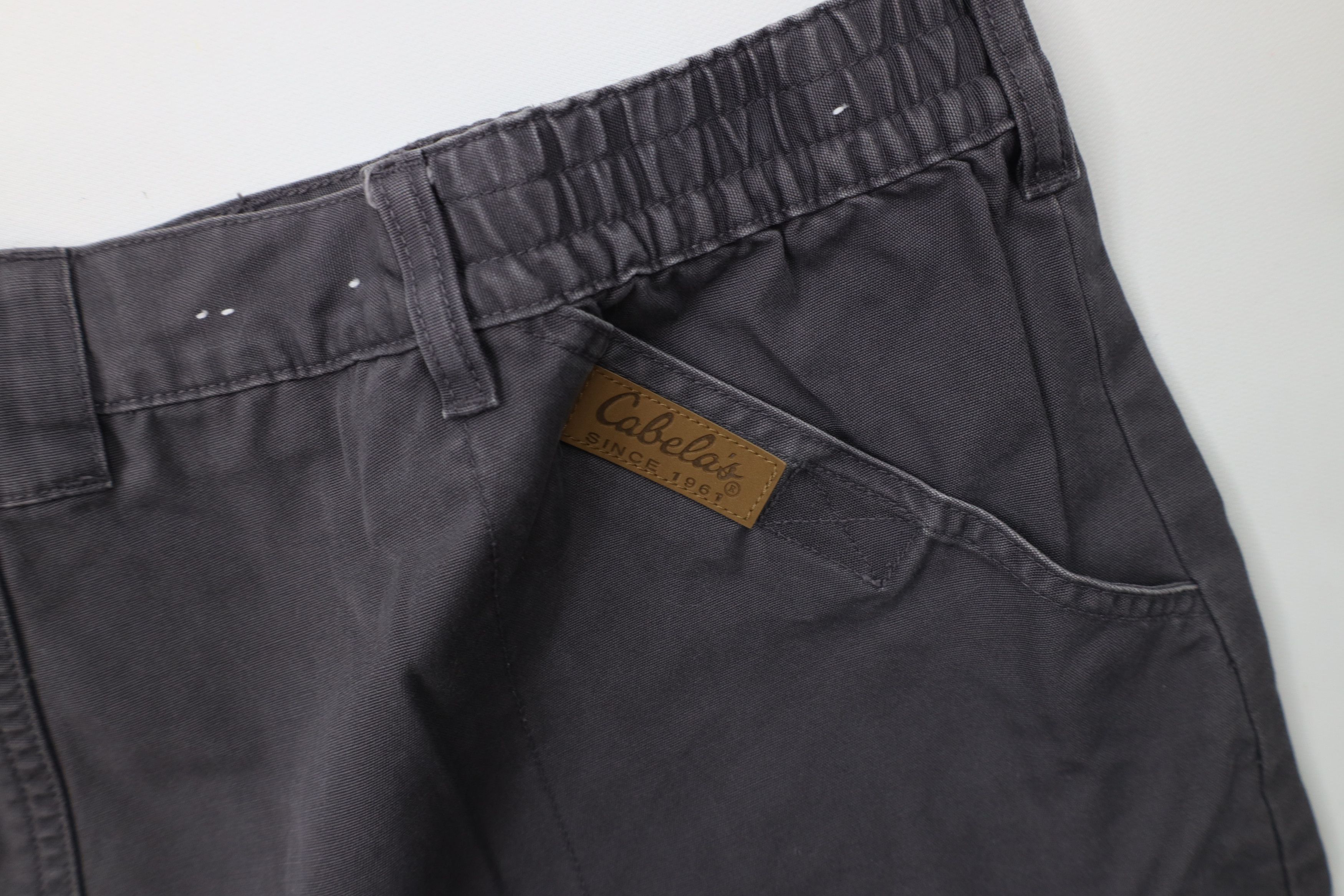 Cabelas Vintage Cabelas Above Knee Canvas Trekking Cargo Shorts Size US 42 / EU 58 - 12 Thumbnail