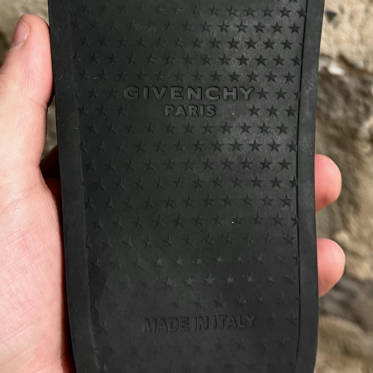 Givenchy Givenchy Black White Logo Rubber Slide Sandals Size US 5 / IT 35 - 11 Thumbnail