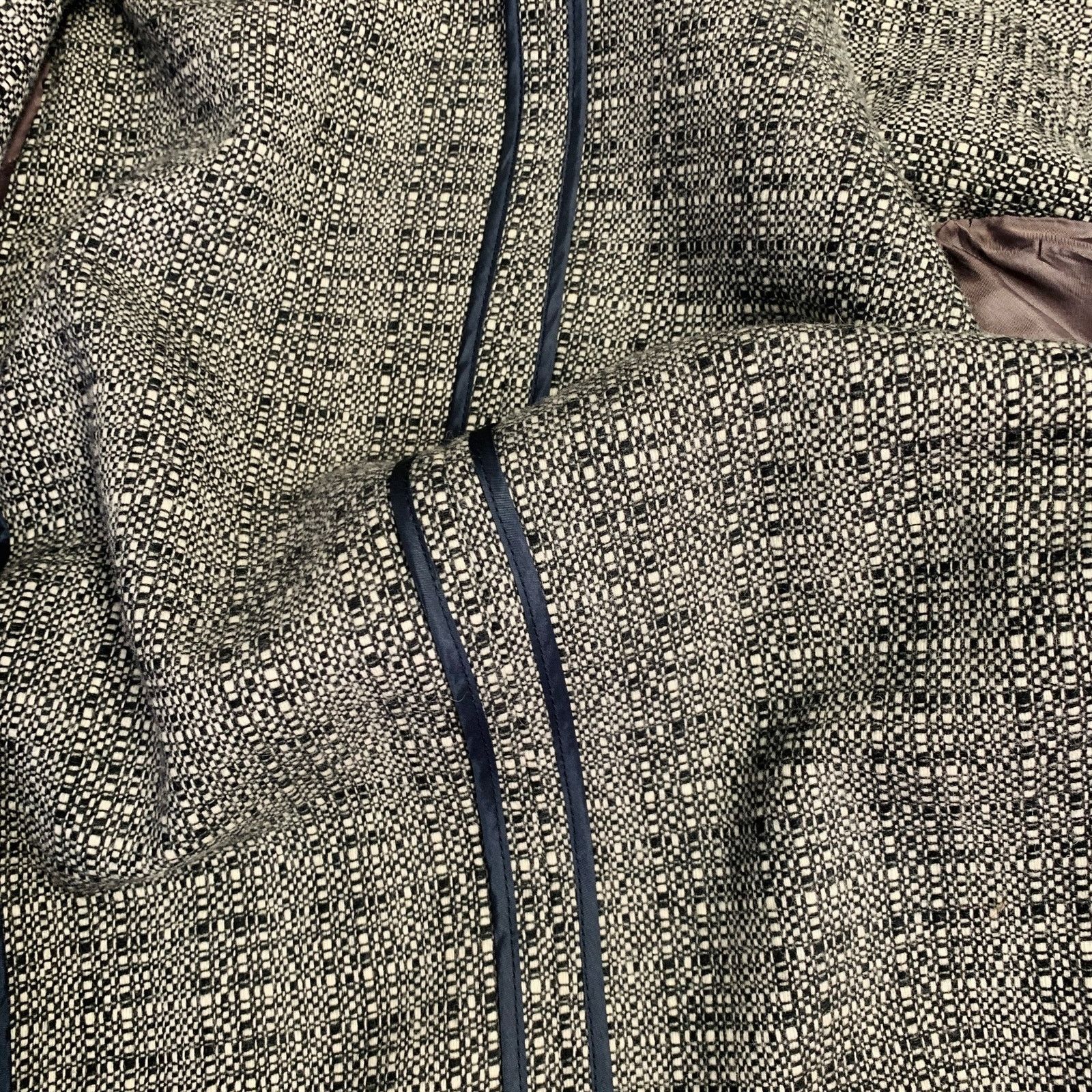Paul Smith Size 36 Black White Woven Wool Notch Lapel Sport Coat Size 36R - 10 Thumbnail