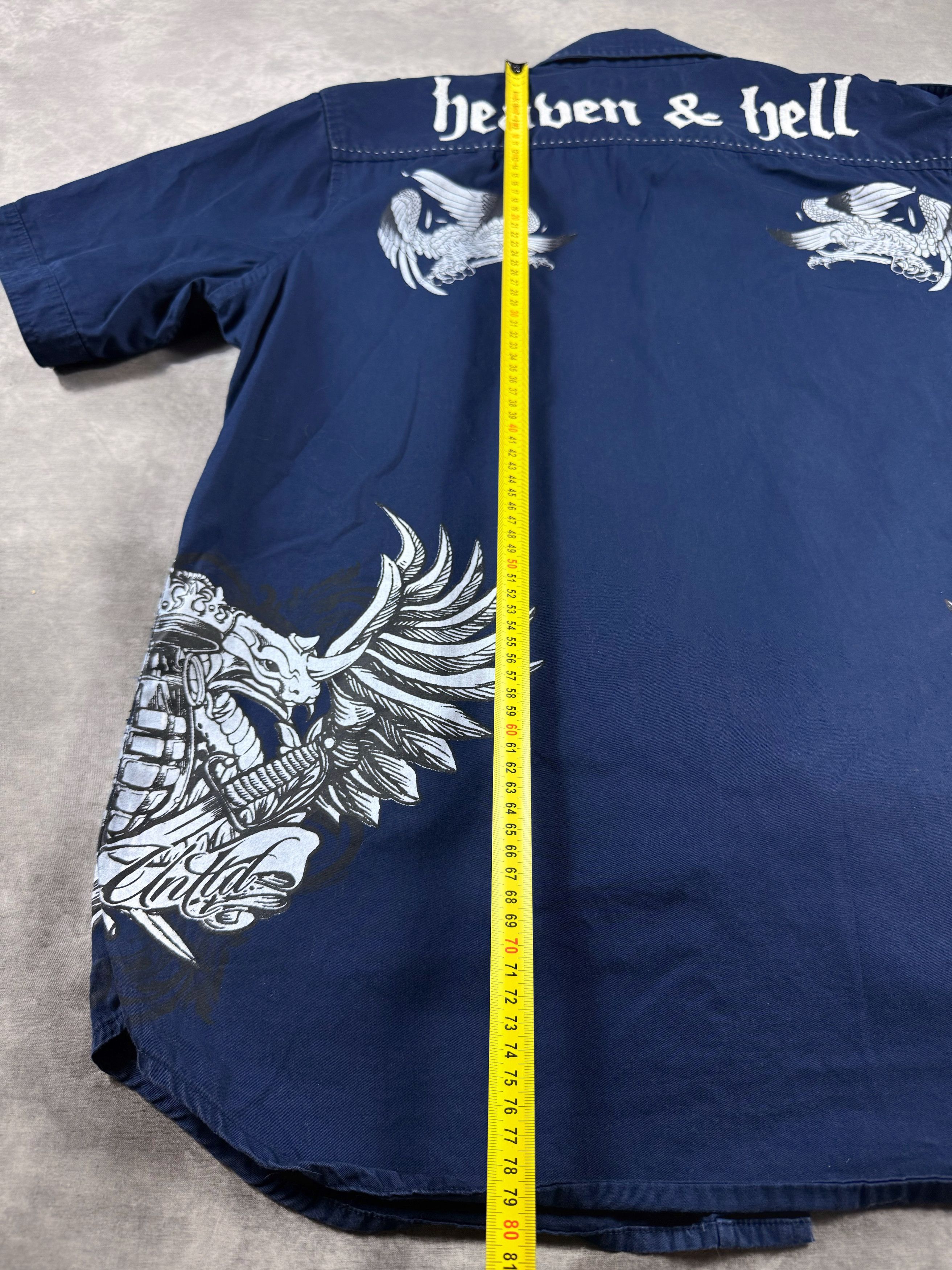 Ecko Unltd. Ecko Unltd Heaven & Hell XL Short Sleeve Shirt Vintage Y2K Size US XL / EU 56 / 4 - 17 Thumbnail