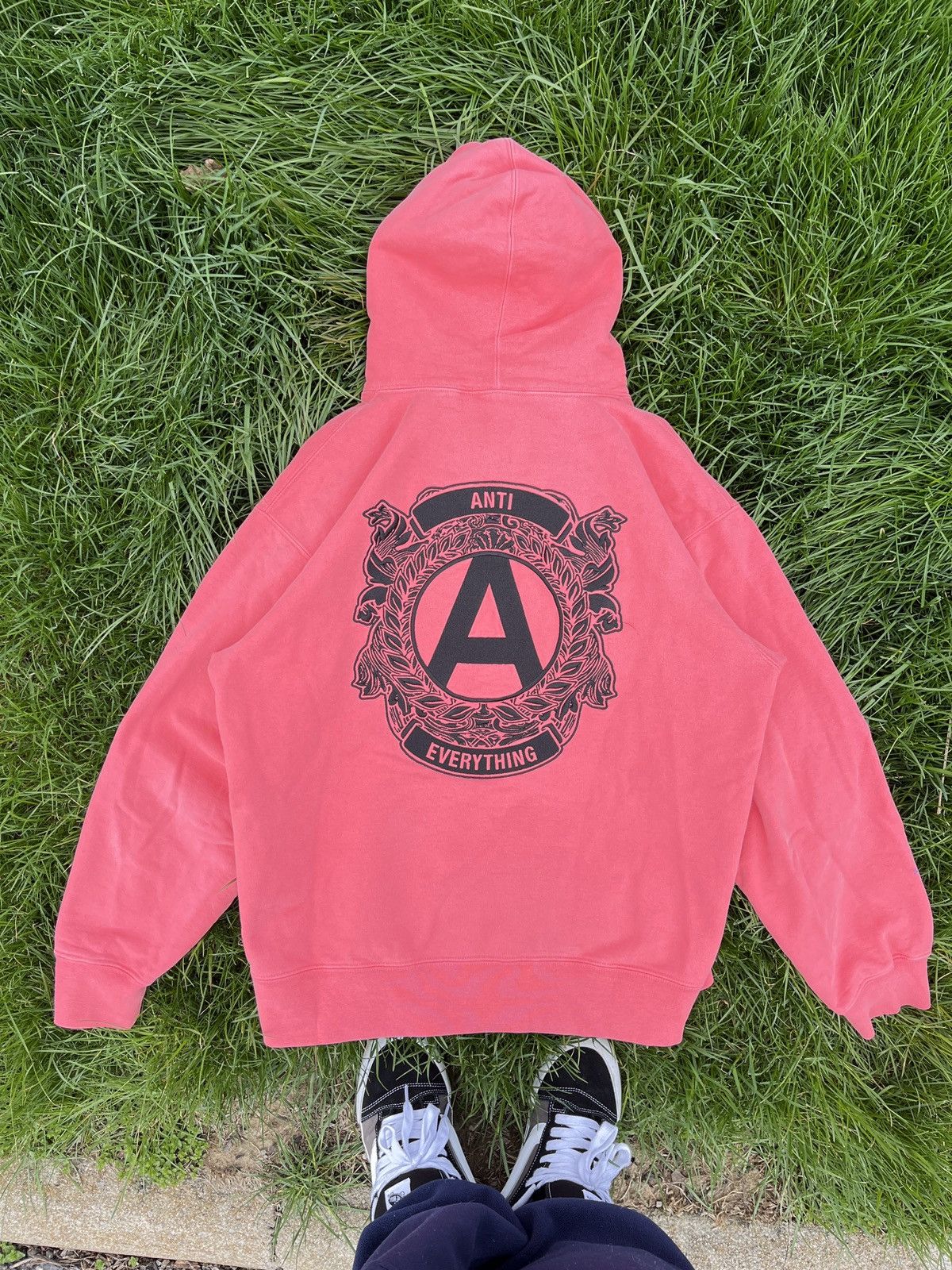 Supreme Supreme Anti Everything Hoodie L Coral Size US L / EU 52-54 / 3 - 2 Thumbnail