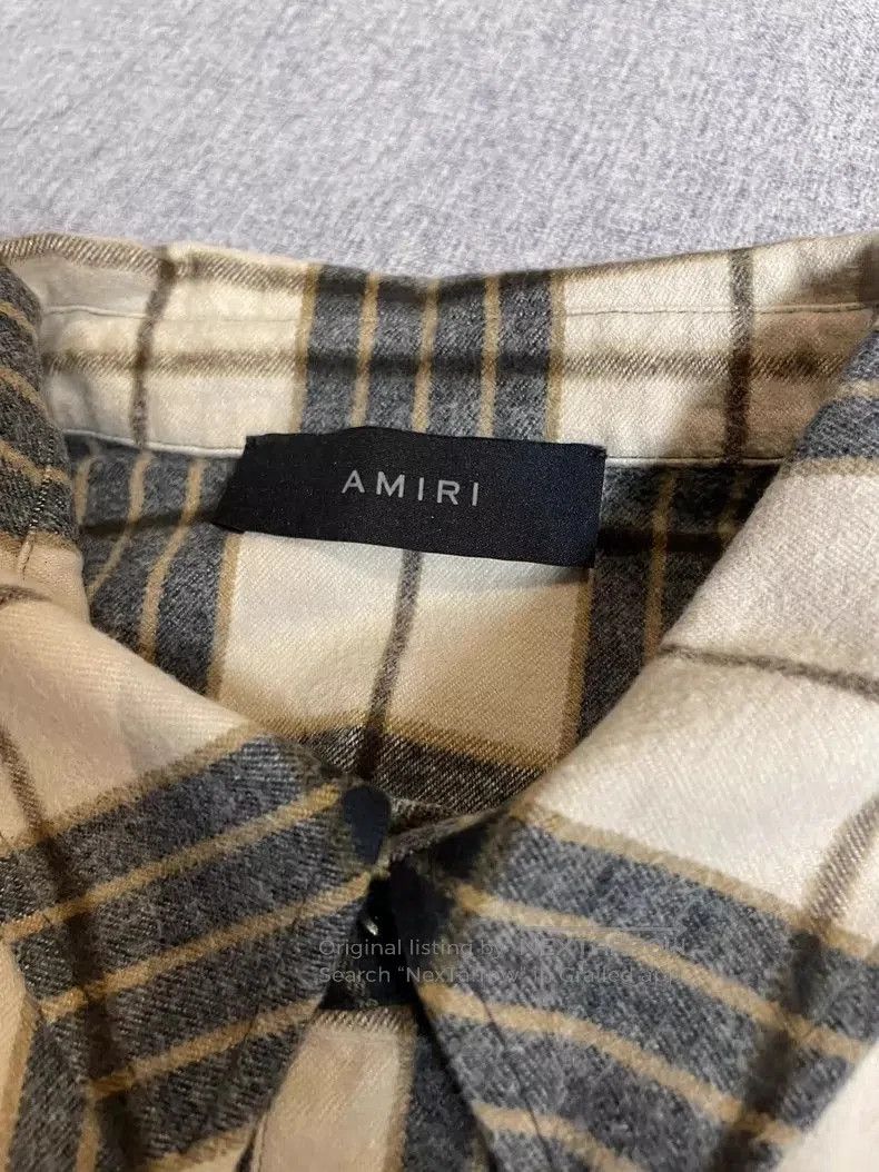 Amiri Amiri 23 Gradient Plaid Flannel Shirt. Size US XL / EU 56 / 4 - 3 Thumbnail