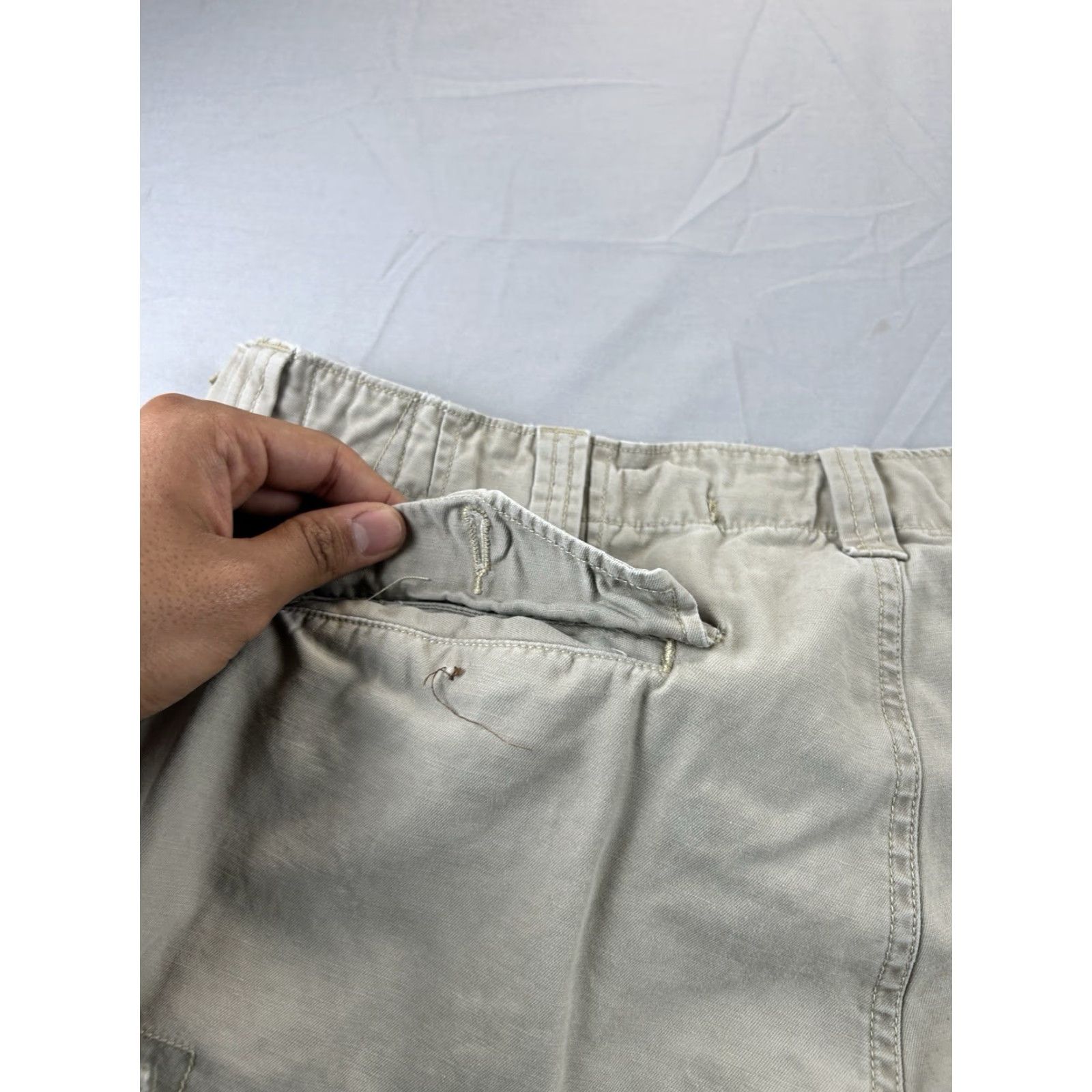 Polo Ralph Lauren VINTAGE Polo Ralph Lauren Cargo Shorts Men 36 Beige Canvas Military Style Khaki Cargo Utility Size US M / EU 48-50 / 2 - 7 Thumbnail