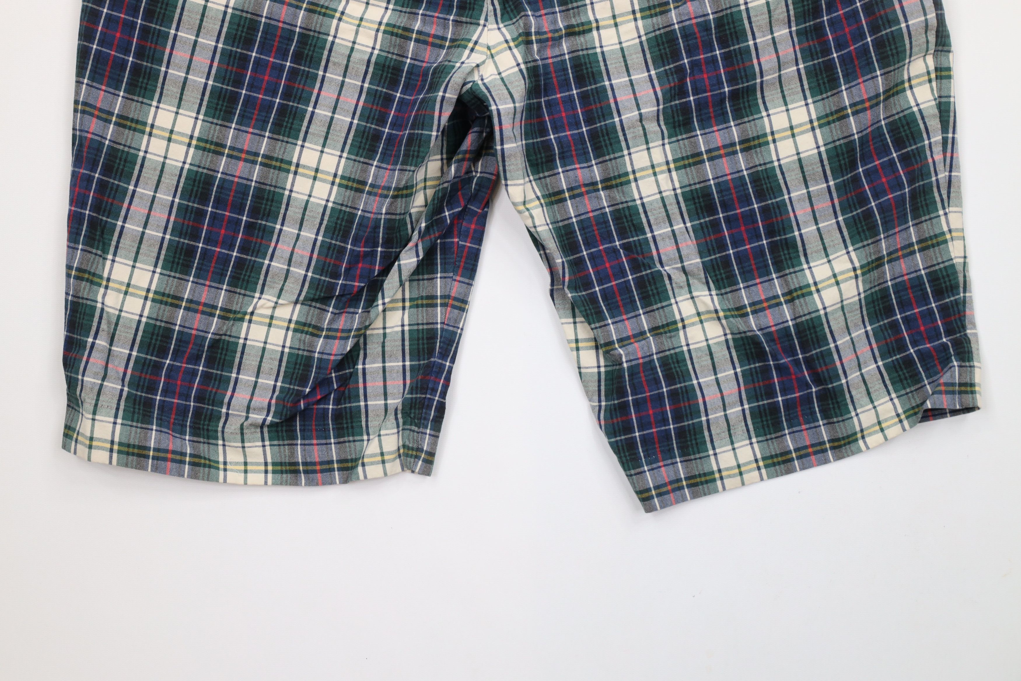 Ralph Lauren × Vintage Vintage 90s Ralph Lauren Front Golfing Chino Shorts Plaid Size US 36 / EU 52 - 12 Thumbnail