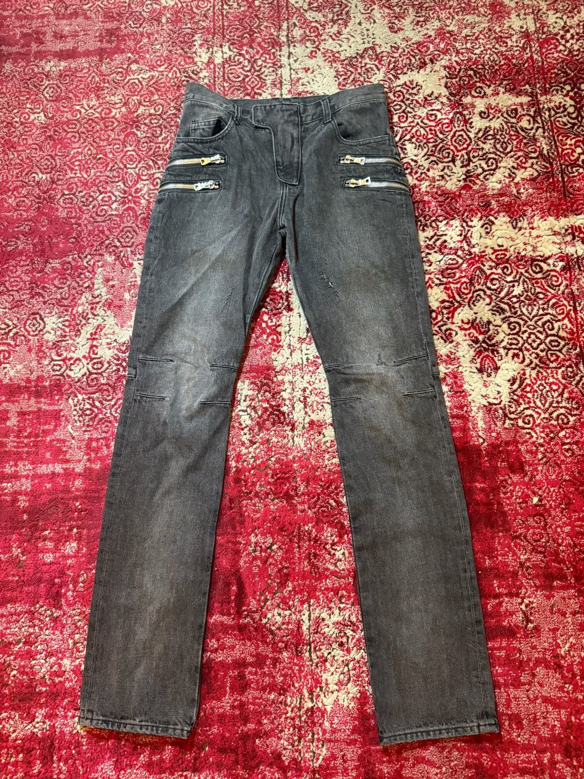 Balmain Balmin Double zipped jeans * Decarin era* Size US 30 / EU 46 - 1 Thumbnail