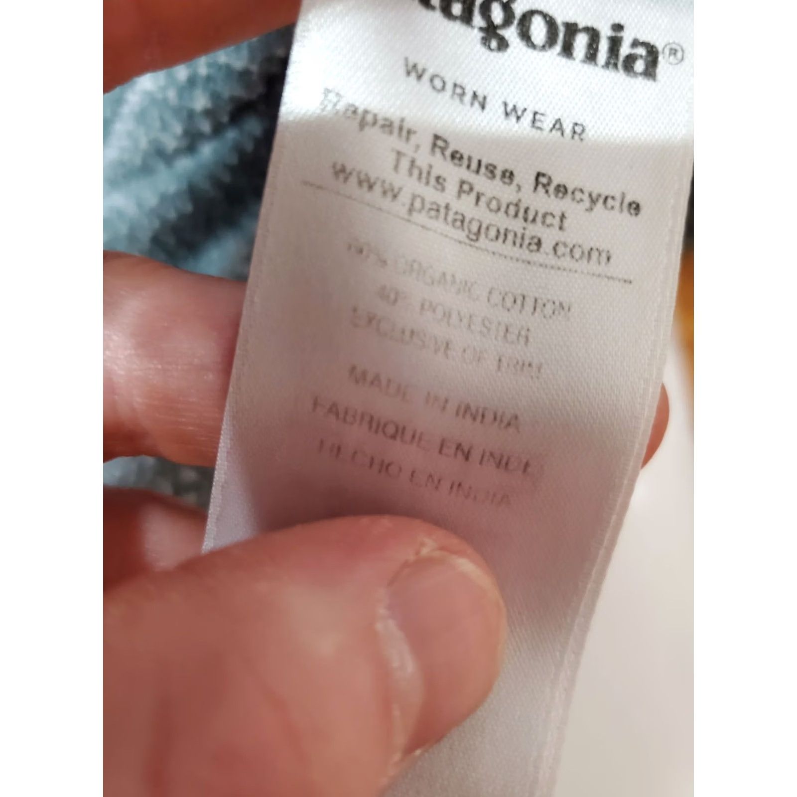 Patagonia Patagonia Sweatshirt Logo Men's M Blue Crew Neck Lightweight Organic Cotton Polyester Fitz Roy Outdoor Size US M / EU 48-50 / 2 - 5 Thumbnail