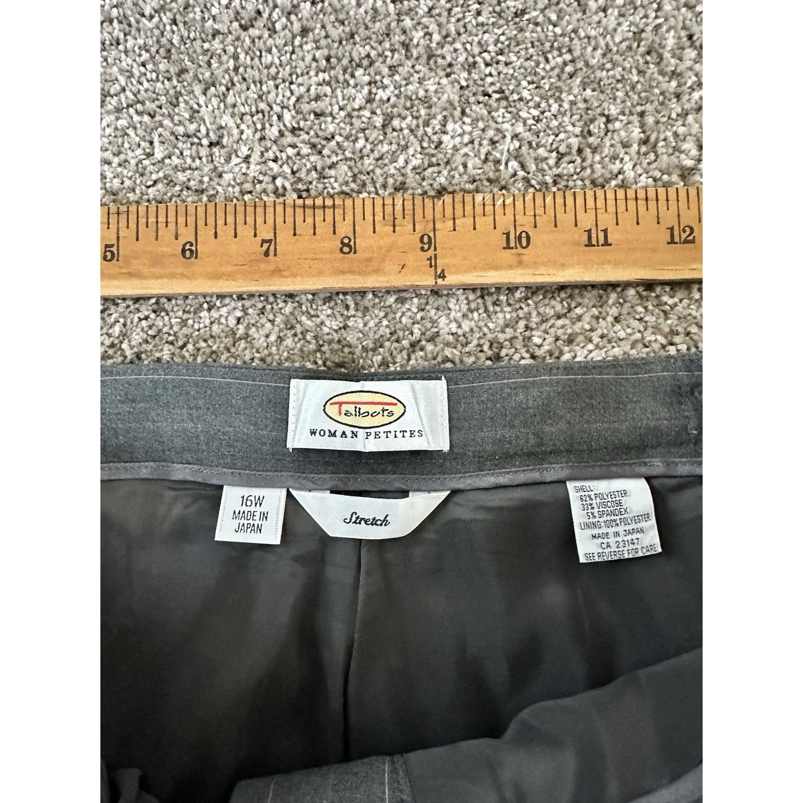 Talbots Talbots Pinstripe Pants Womens 16W Gray Pink Front Zip Size 38" / US 16 / IT 52 - 7 Thumbnail