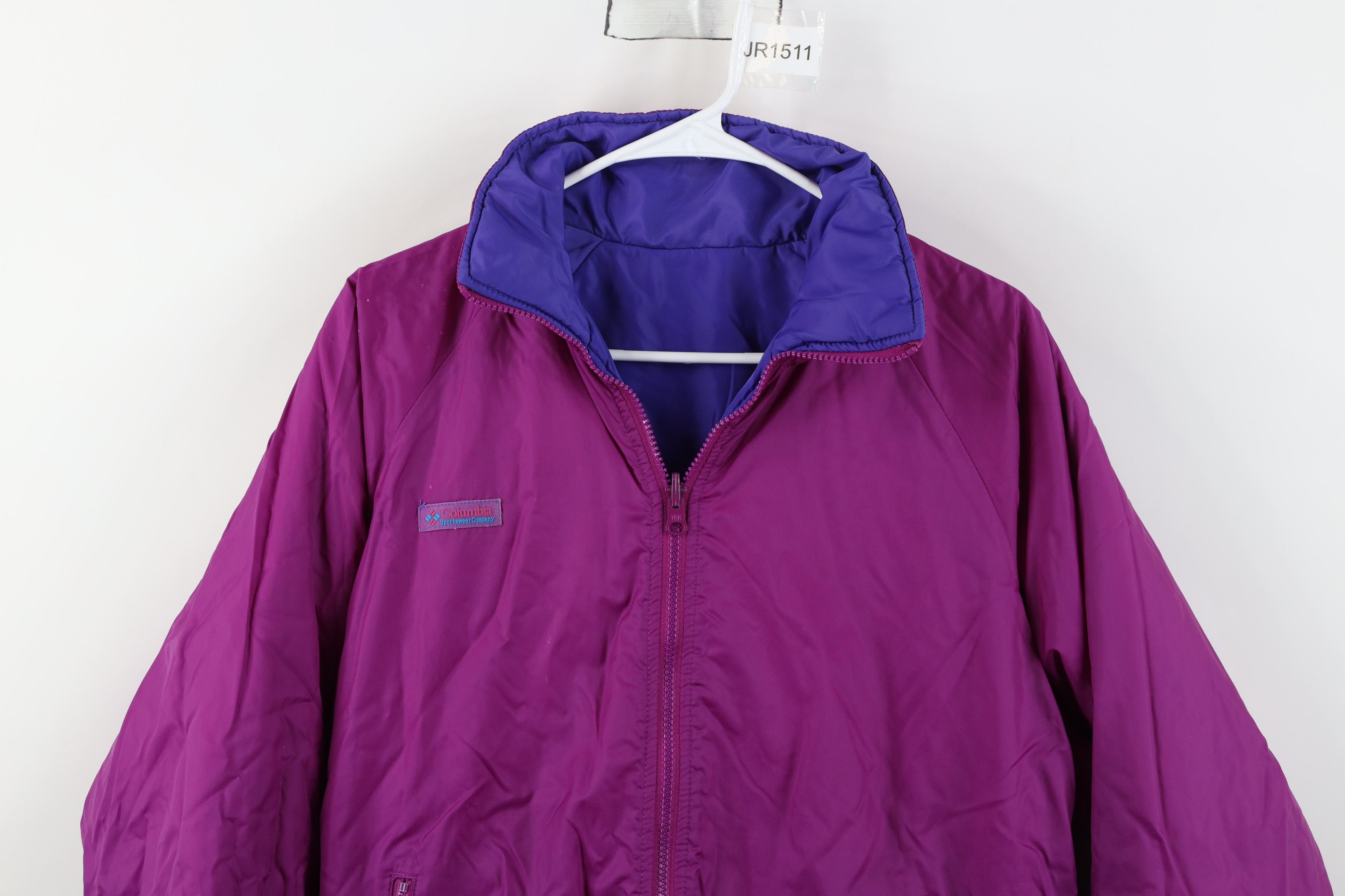 Columbia Vintage 90s Columbia Reversible Puffer Bomber Jacket Coat Size L / US 10 / IT 46 - 12 Thumbnail
