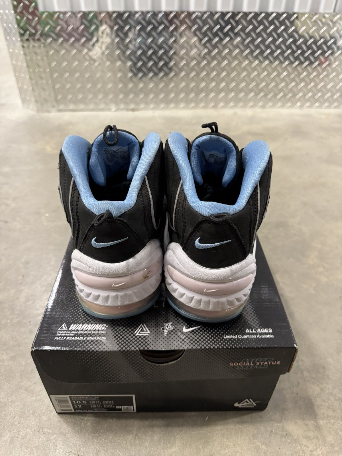 Nike × Social Status Nike Air Penny 2 Social Status Playground Black Size 10.5 Size US 10.5 / EU 43-44 - 5 Thumbnail