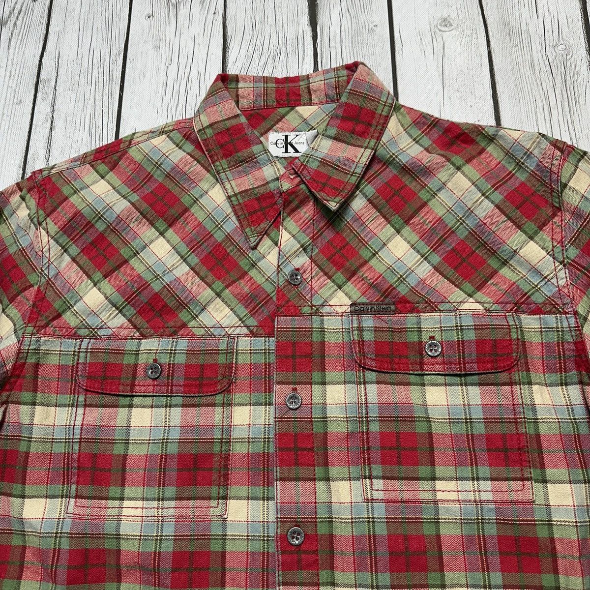 Calvin Klein × Vintage Vintage Calvin Klein Jeans flannel shirt Size US M / EU 48-50 / 2 - 3 Thumbnail