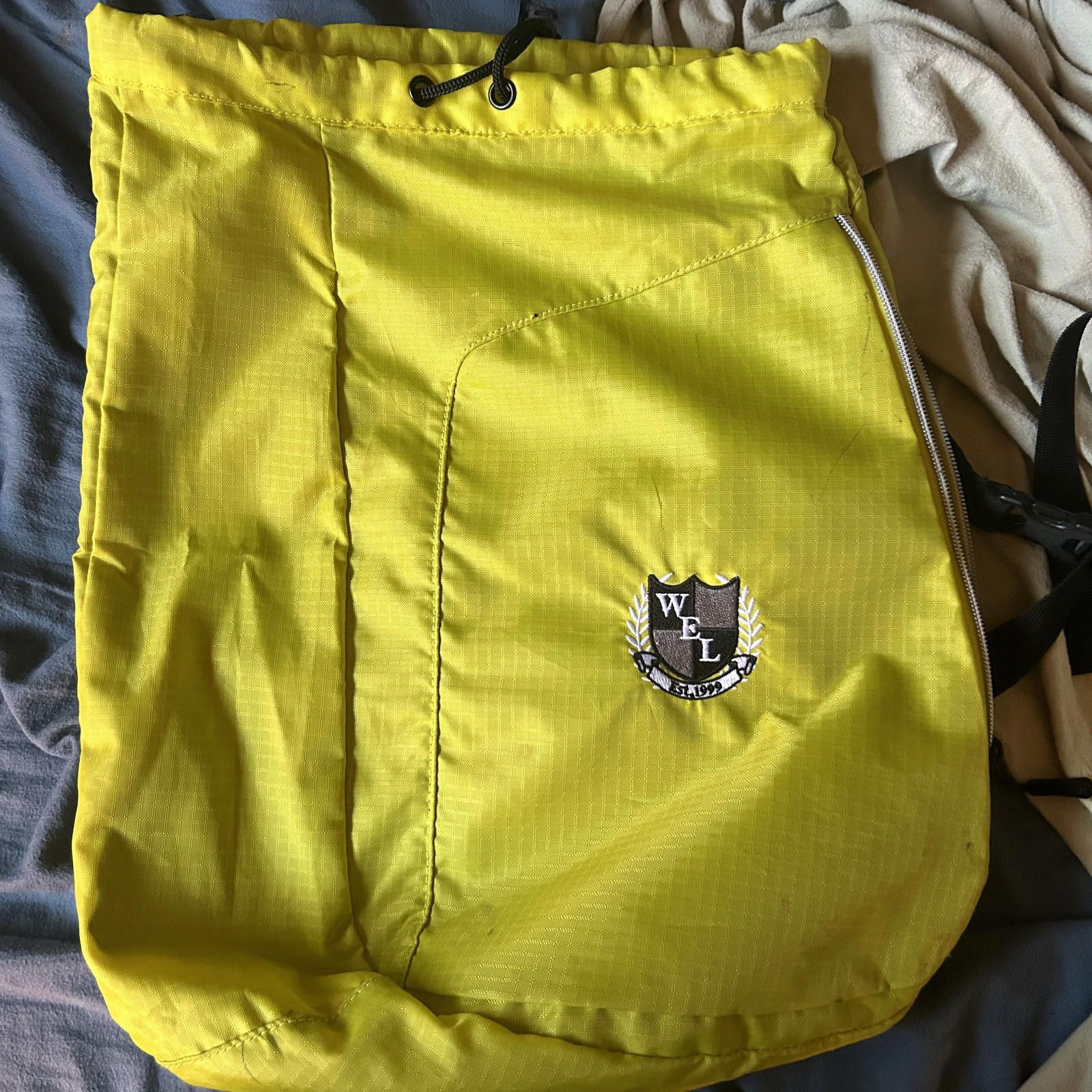 Welcome Skateboards Bright Yellow WEL Skiing Backpack - Carry Your Stuff n style Size ONE SIZE - 1 Thumbnail