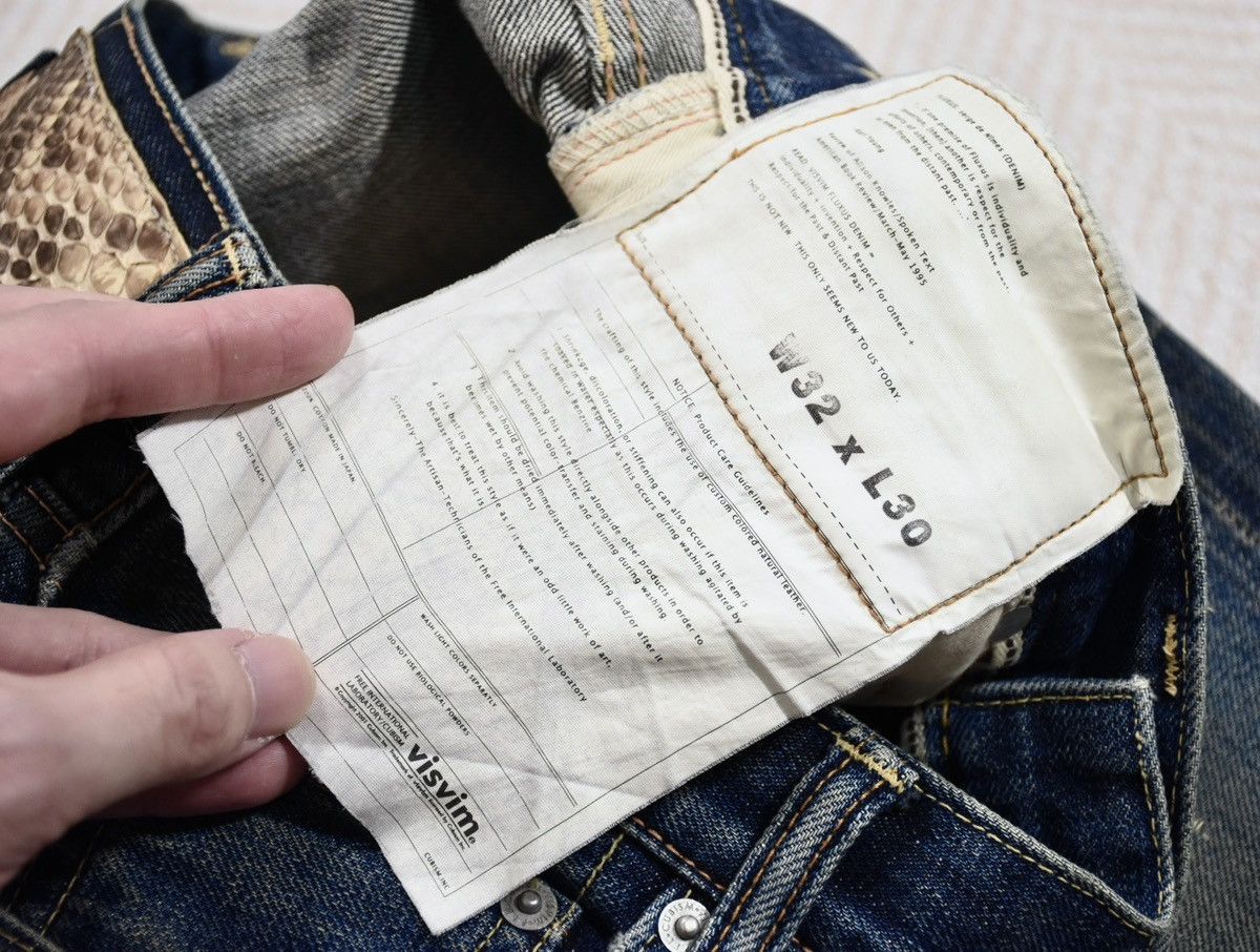 Visvim Visvim Fluxus 00 Damgaed-1 D1 Denim W32L30 Size US 32 / EU 48 - 14 Thumbnail