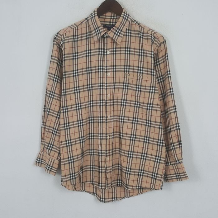 Vintage burberry hotsell button up