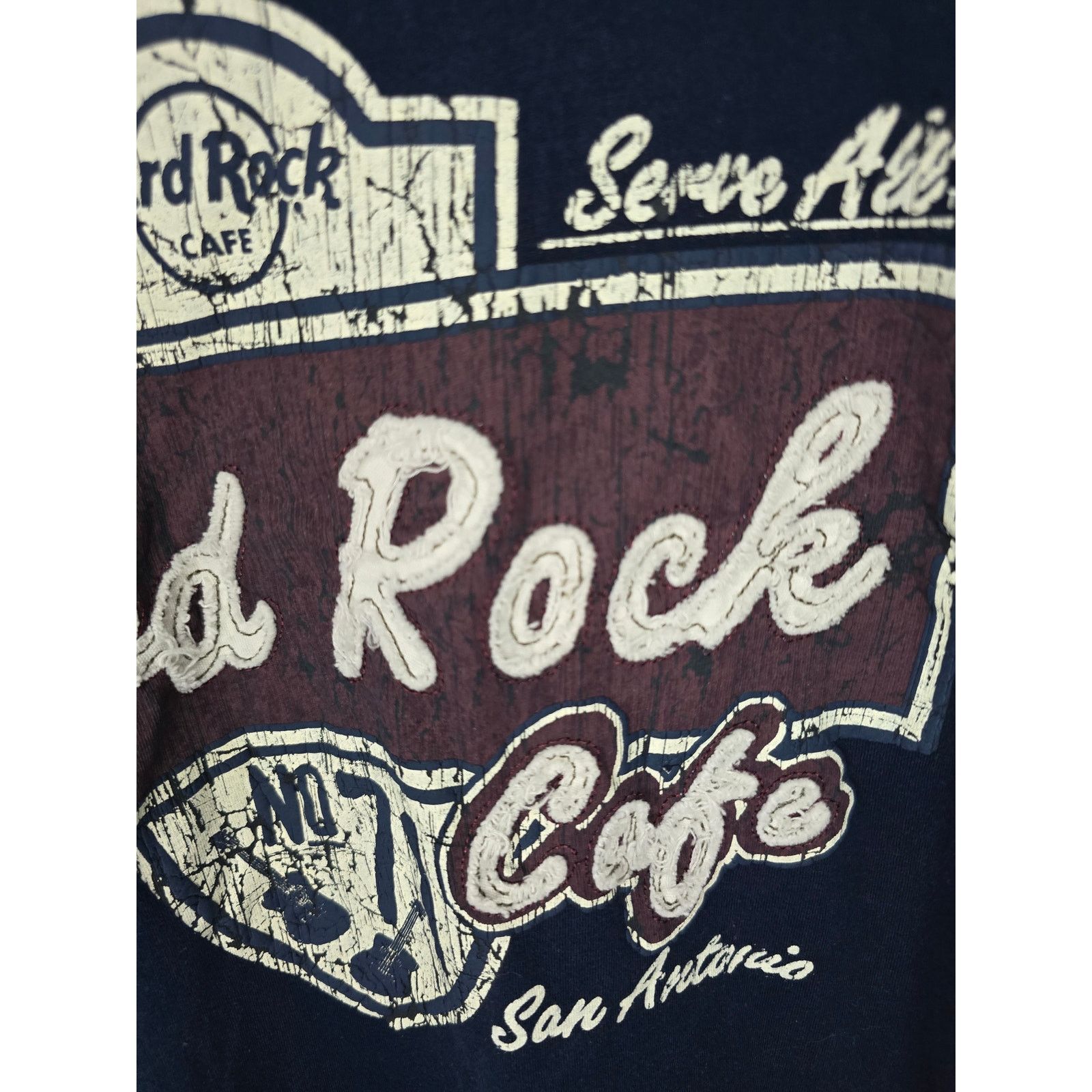 Hard Rock Cafe Hard Rock Cafe Blue San Antonio Texas Love All Serve All Tee Size US XL / EU 56 / 4 - 5 Thumbnail