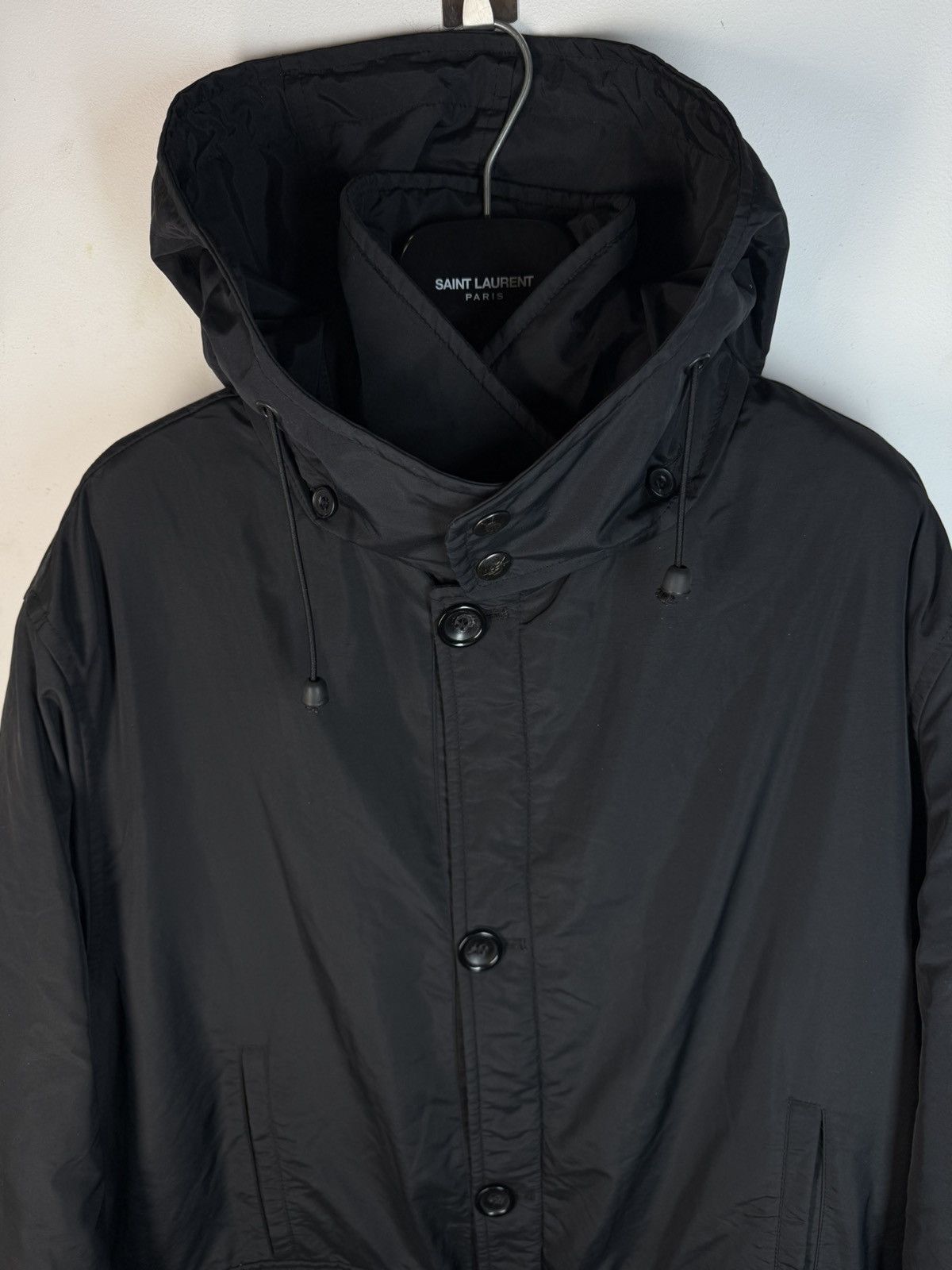 Yves Saint Laurent Winter Black YSL Jacket Parka Warm YSL Parka Size US XL / EU 56 / 4 - 23 Thumbnail
