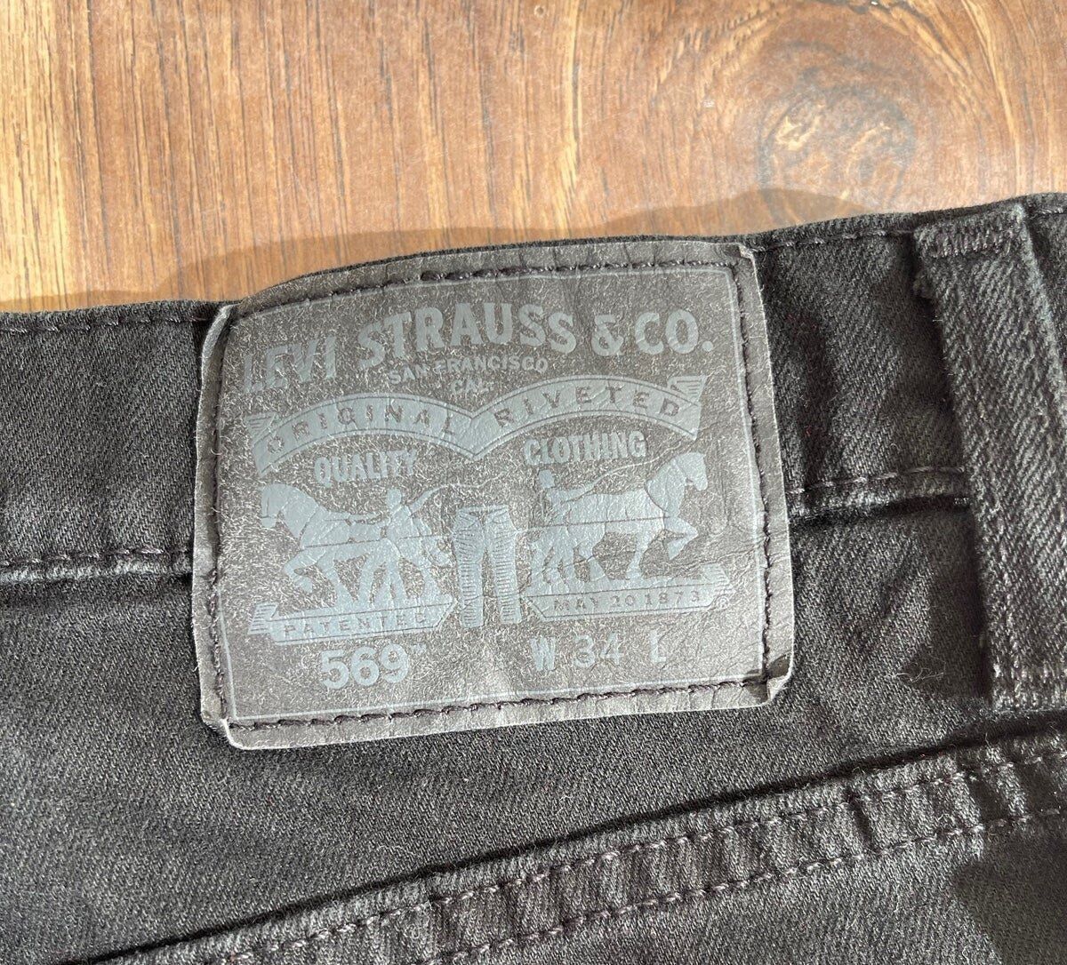 Levi's Vintage Clothing Levis' Regular Fit Mens Size 34 Two Denim Black/Blue Shorts Size US 34 / EU 50 - 4 Thumbnail