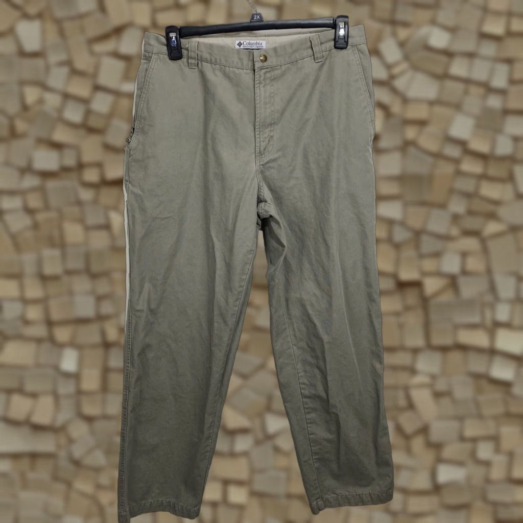 Vintage Columbia Pants Cargo Mens Size 36 Beige Regular 31in Inseam Cargo Pocket Outdoor Active Hiking Size US 36 / EU 52 - 1 Thumbnail