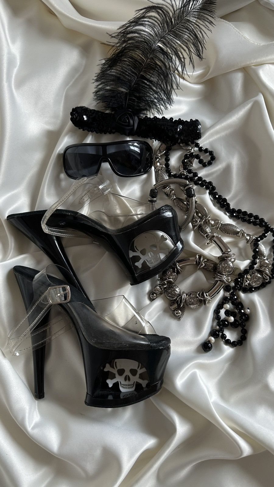 Pleaser Pleaser Stripper skeleton pole dance heels Size US 8.5 / IT 38.5 - 4 Thumbnail