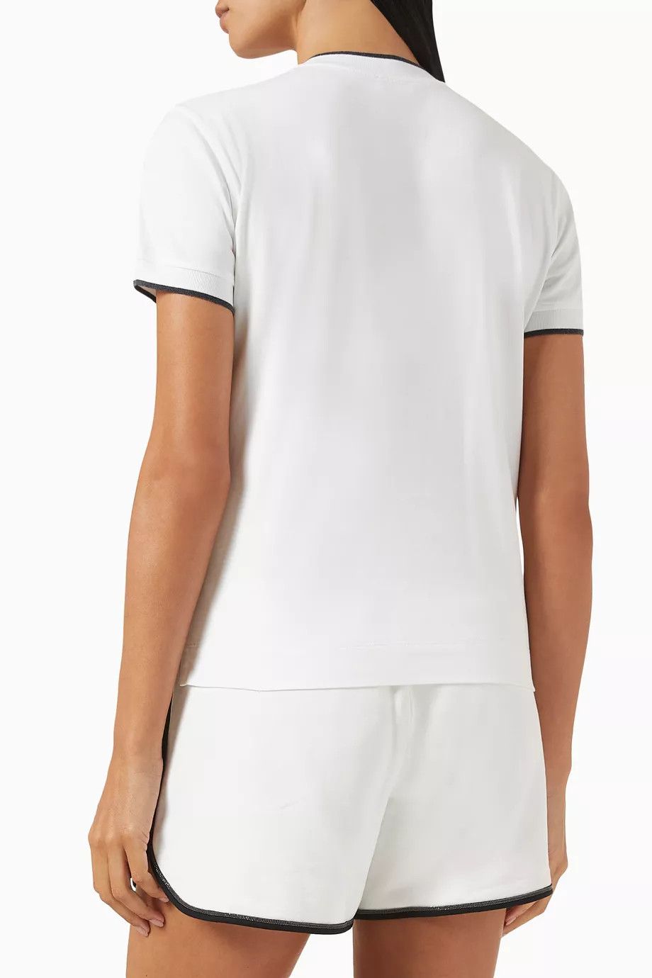 Brunello Cucinelli o1w1db10825 Blouse in White Size XL / US 12-14 / IT 48-50 - 3 Thumbnail