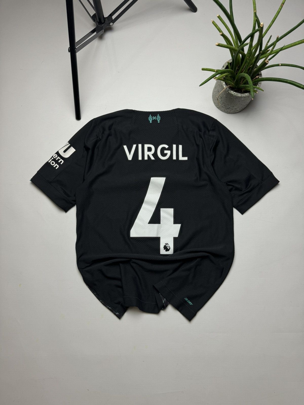 New Balance Rare Liverpool New Balance soccer jersey Virgil y2k Grailed