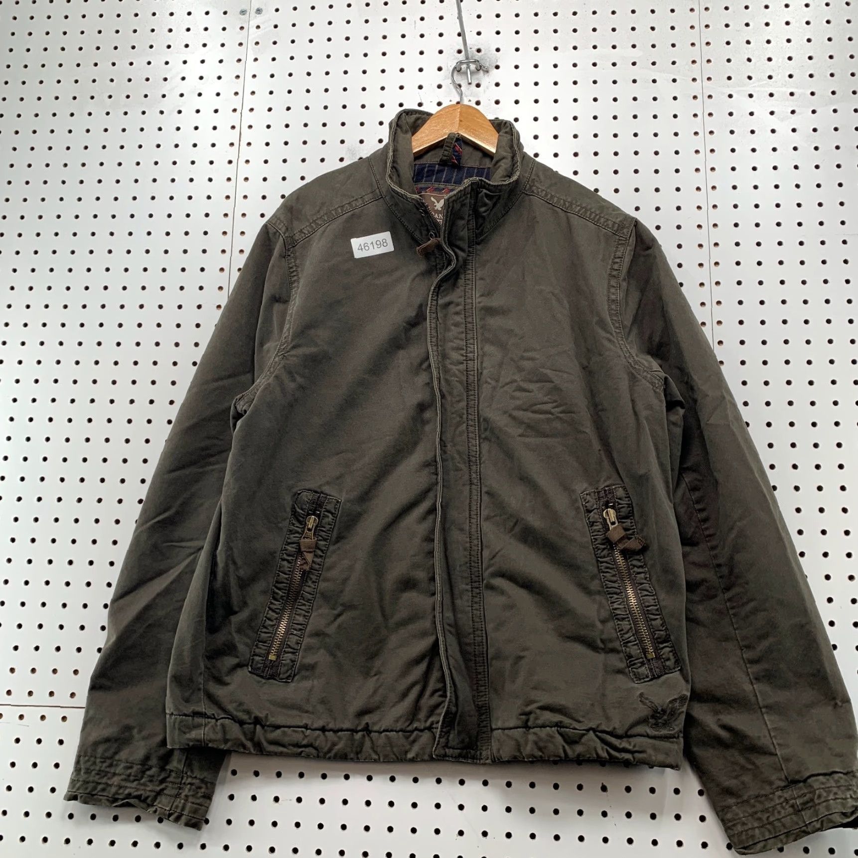 American Eagle Outfitters VINTAGE American Eagle Outfitters Military Jacket Mens Large Olive Green Skater Grunge y2K Jacket Men L Green Military Grunge 90s Size US L / EU 52-54 / 3 - 4 Thumbnail