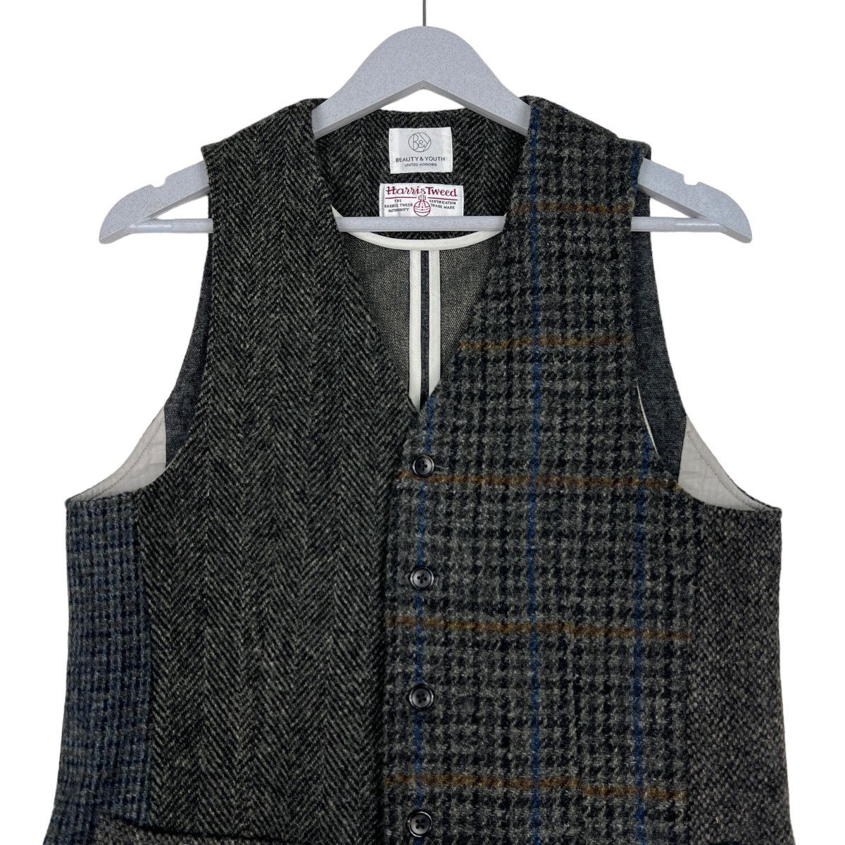 BEAUTY&YOUTH 🔥 HARRIS TWEED X BEAUTY YOUTH UNITED ARROWS WOOL VEST Size US M / EU 48-50 / 2 - 3 Thumbnail