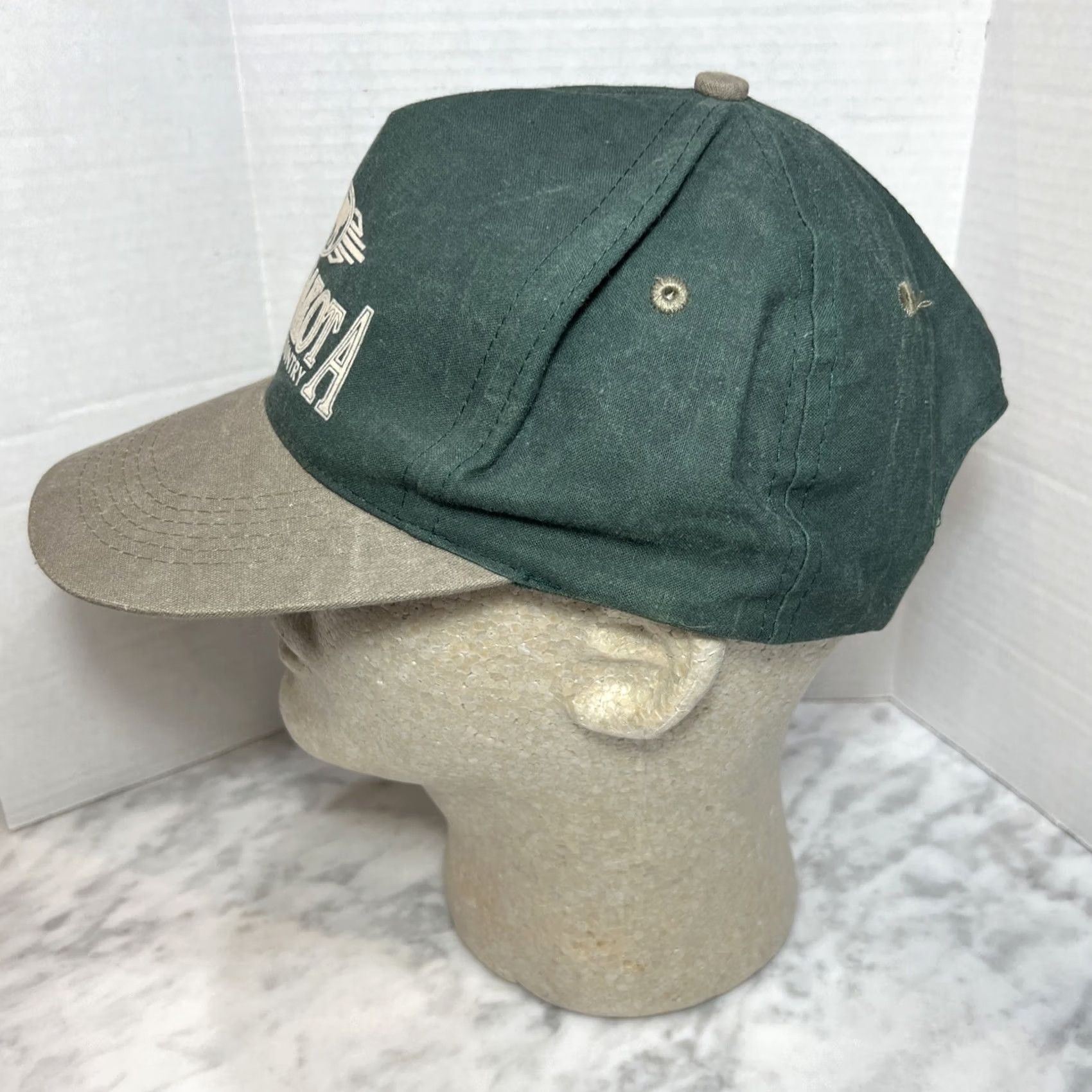 Katin VINTAGE Kati Sportswear North Dakota Roughrider Country Hat Adjustable Snapback Green Outdoor Men Size ONE SIZE - 4 Thumbnail