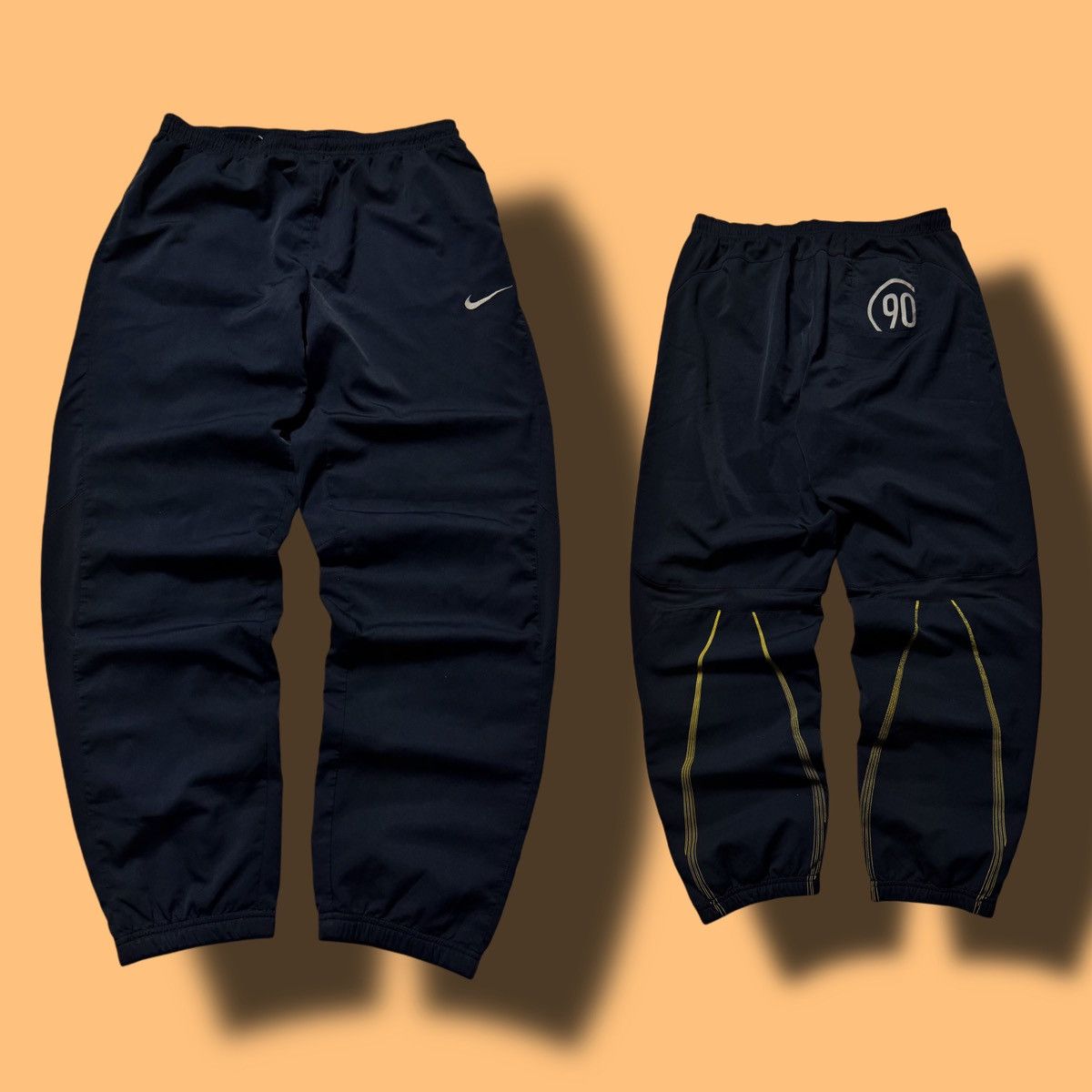 Nike × Vintage 00s Nike Vintage Nylon Airmax Baggy Drill Pants Joggers Y2K Size US 32 / EU 48 - 1 Thumbnail