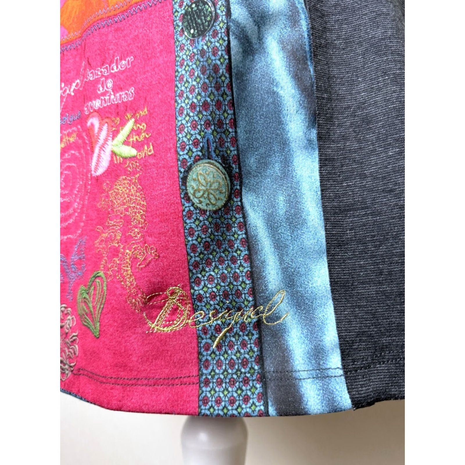 Desigual Desigual Dress XL Womens A-Line Multicoloured Knee Length Size XL / US 12-14 / IT 48-50 - 3 Thumbnail