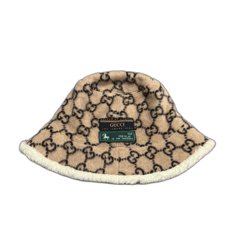 Gucci Gucci Teddy Cashmere Bucket Hat-yf Size ONE SIZE - 1 Thumbnail