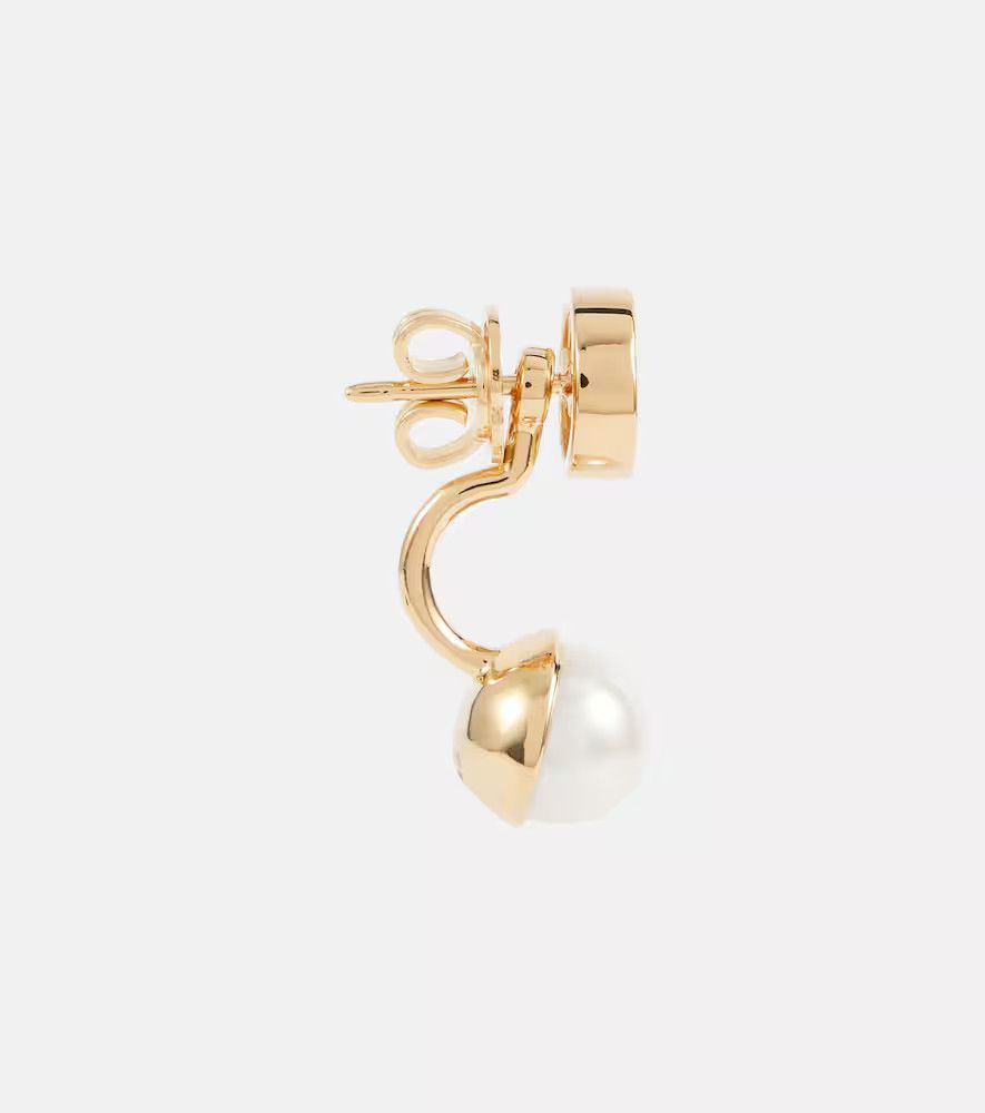 Gucci oc11z0126 Size: OS / Blondie Resin Pearl Earrings In Gold Size ONE SIZE - 2 Thumbnail