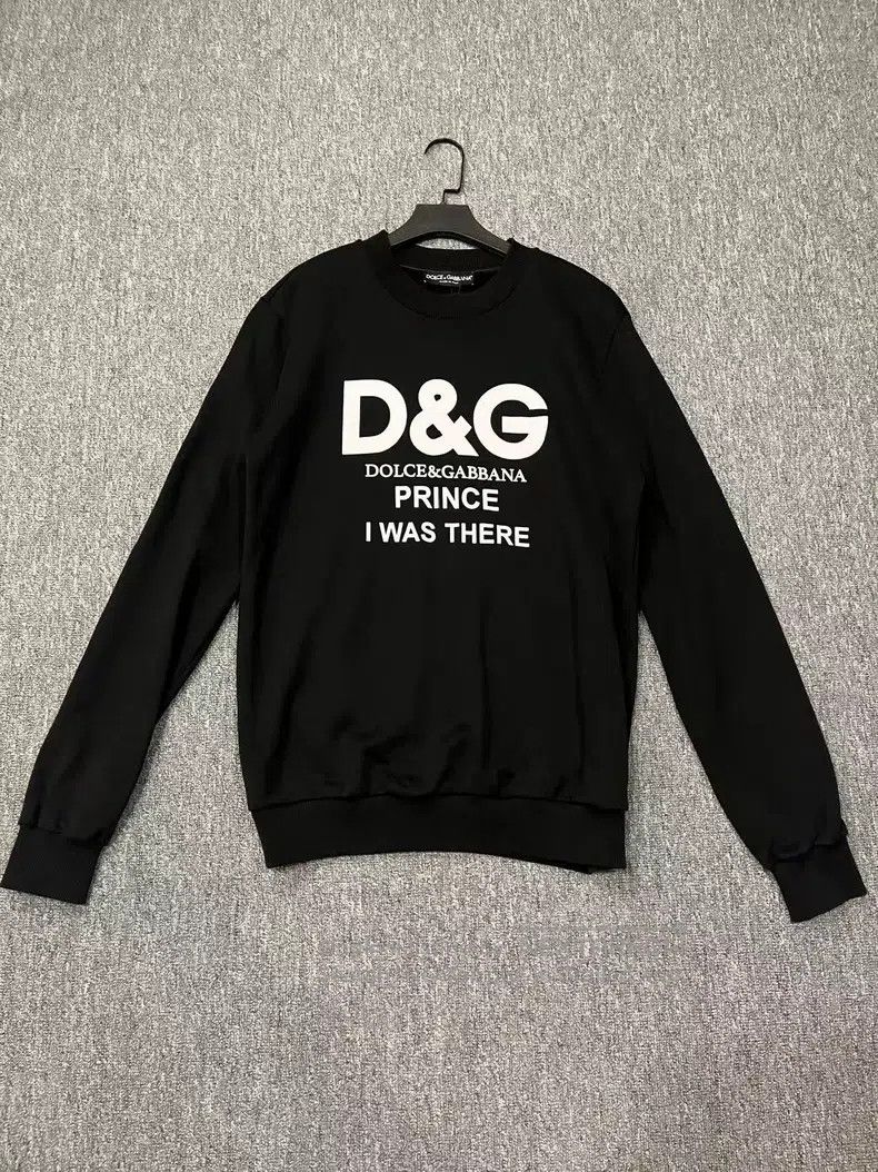 Dolce Gabbana Chest Logo Printed Black Hoodie