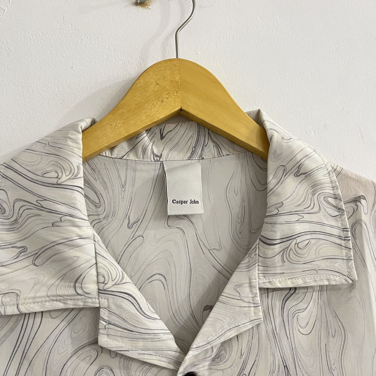 Japanese Brand Casper John Pattern Oversized Shirt Size US L / EU 52-54 / 3 - 4 Thumbnail