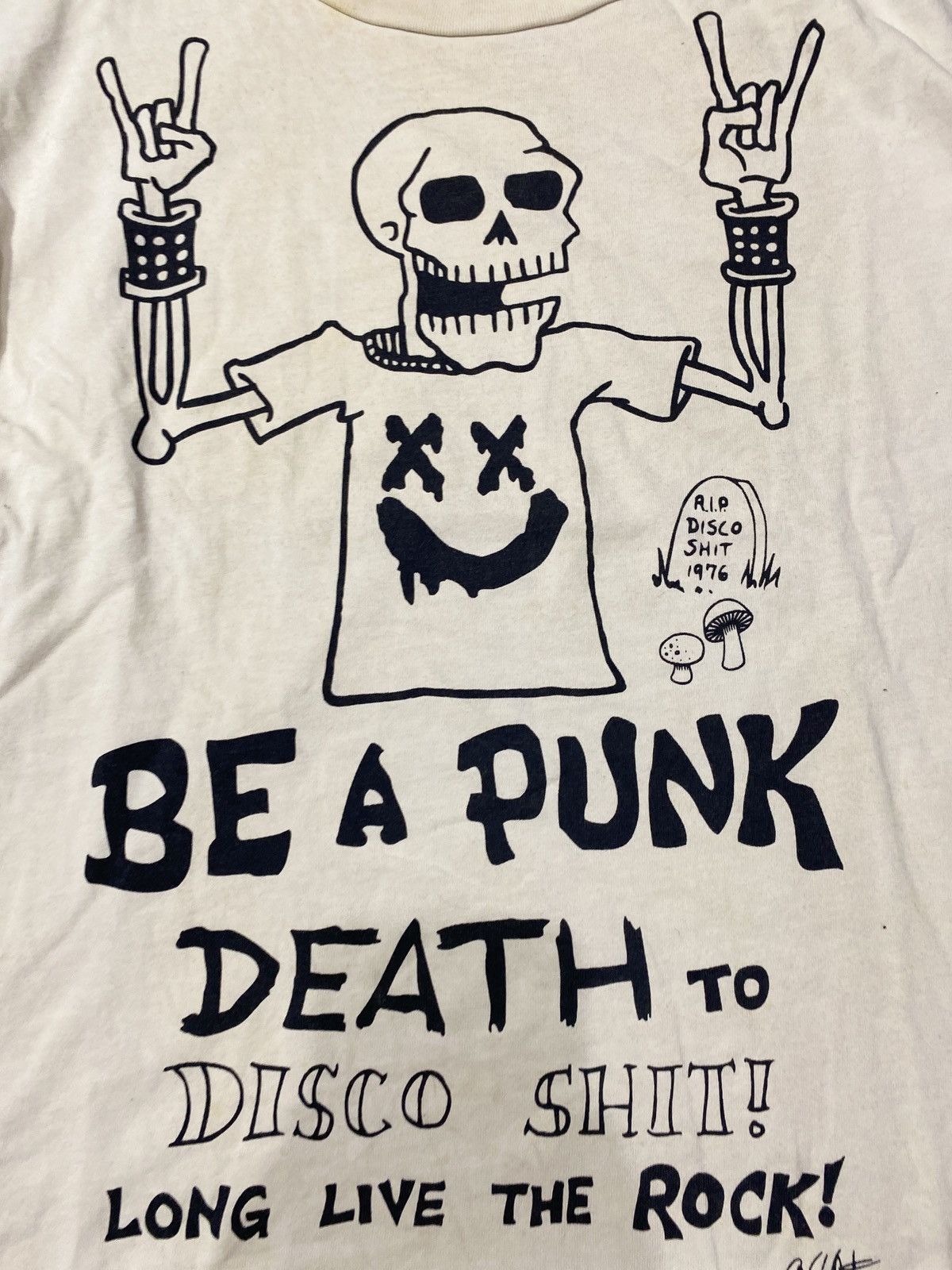 Hysteric Glamour 00’s World Wide Love Skull Punk Death Tshirt Size US M / EU 48-50 / 2 - 2 Thumbnail