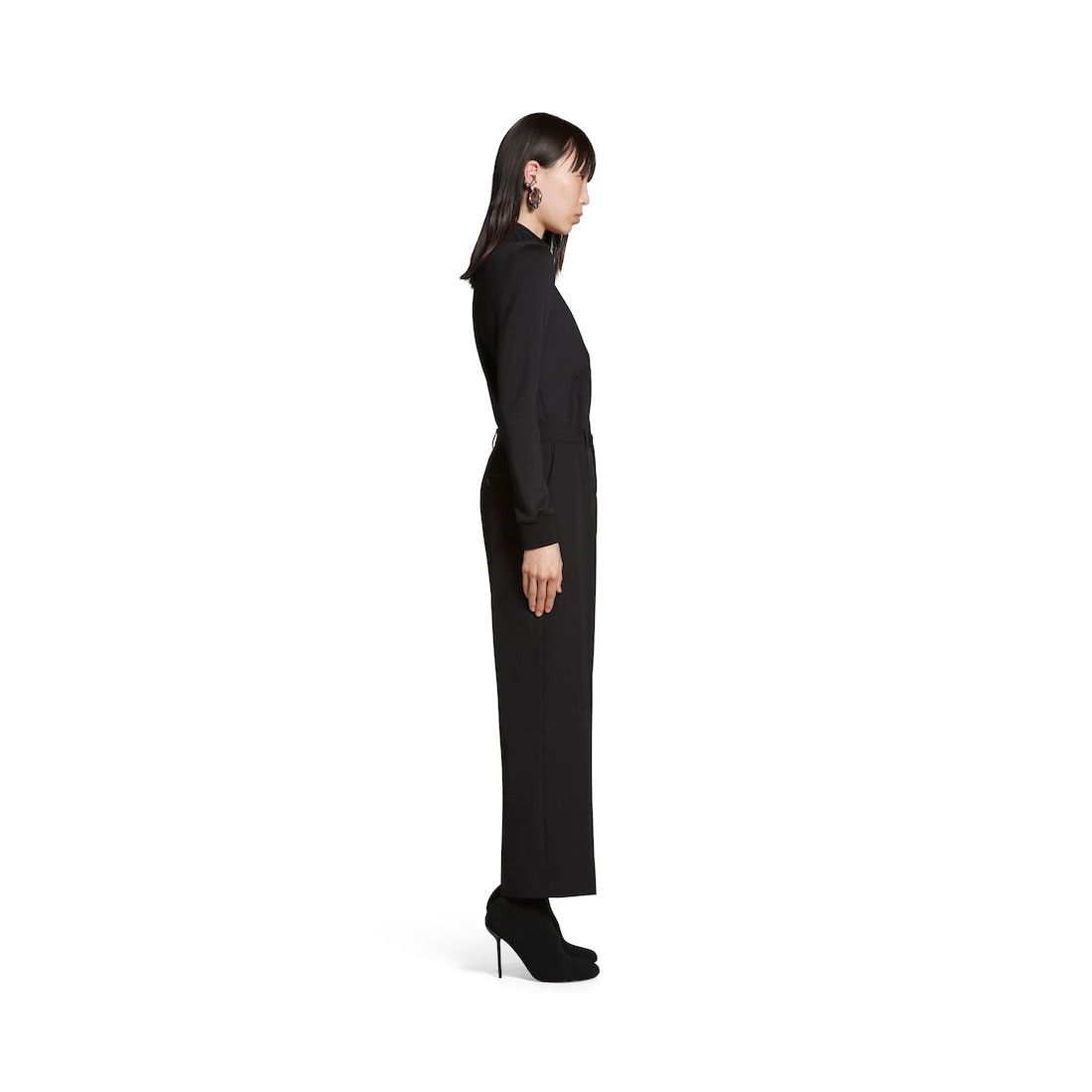 Balenciaga o1bcso1str1025 Cropped Pants in Black Size 25" / US 0 / IT 36 - 2 Thumbnail